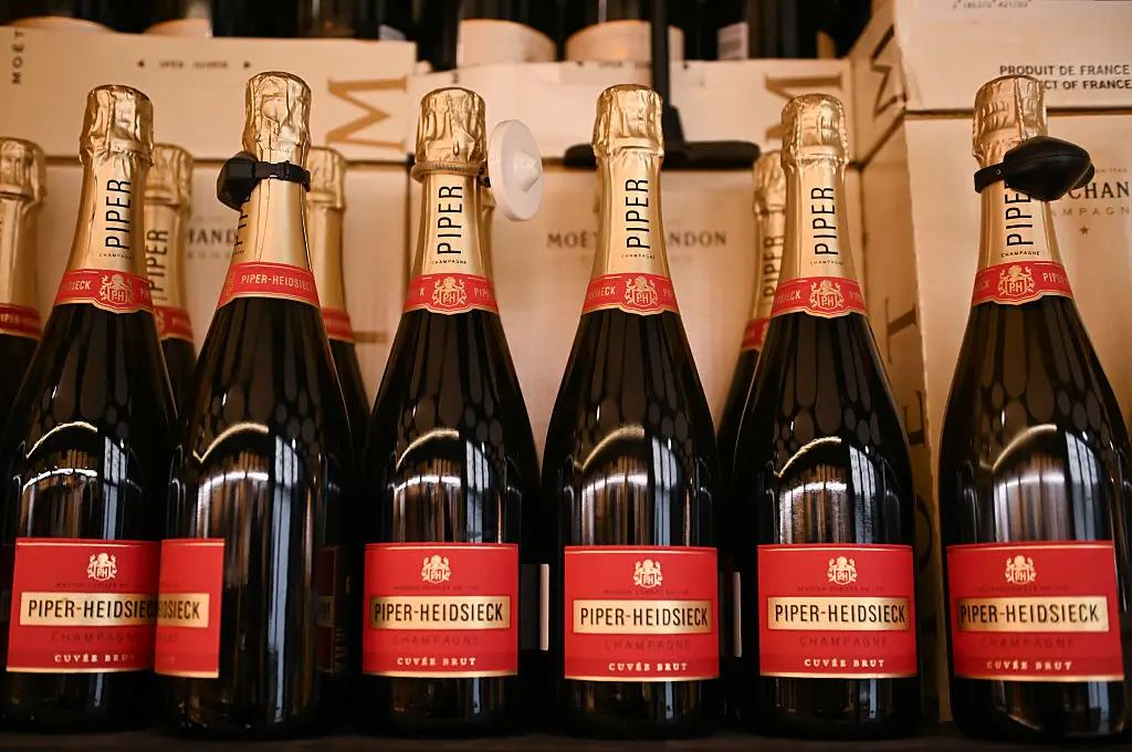 heidsieck & Co Champagne was salvaged from a freighter torpedoed in 1916 - and was still drinkable (Zed Jameson/Bloomberg via Getty Images)