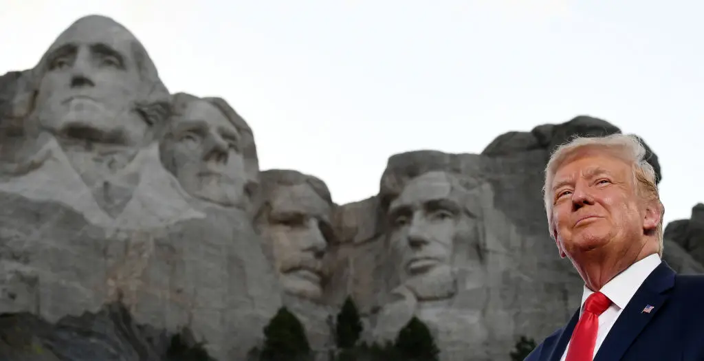 Could Trump be added to Mount Rushmore? (Photo by SAUL LOEB/AFP via Getty Images)