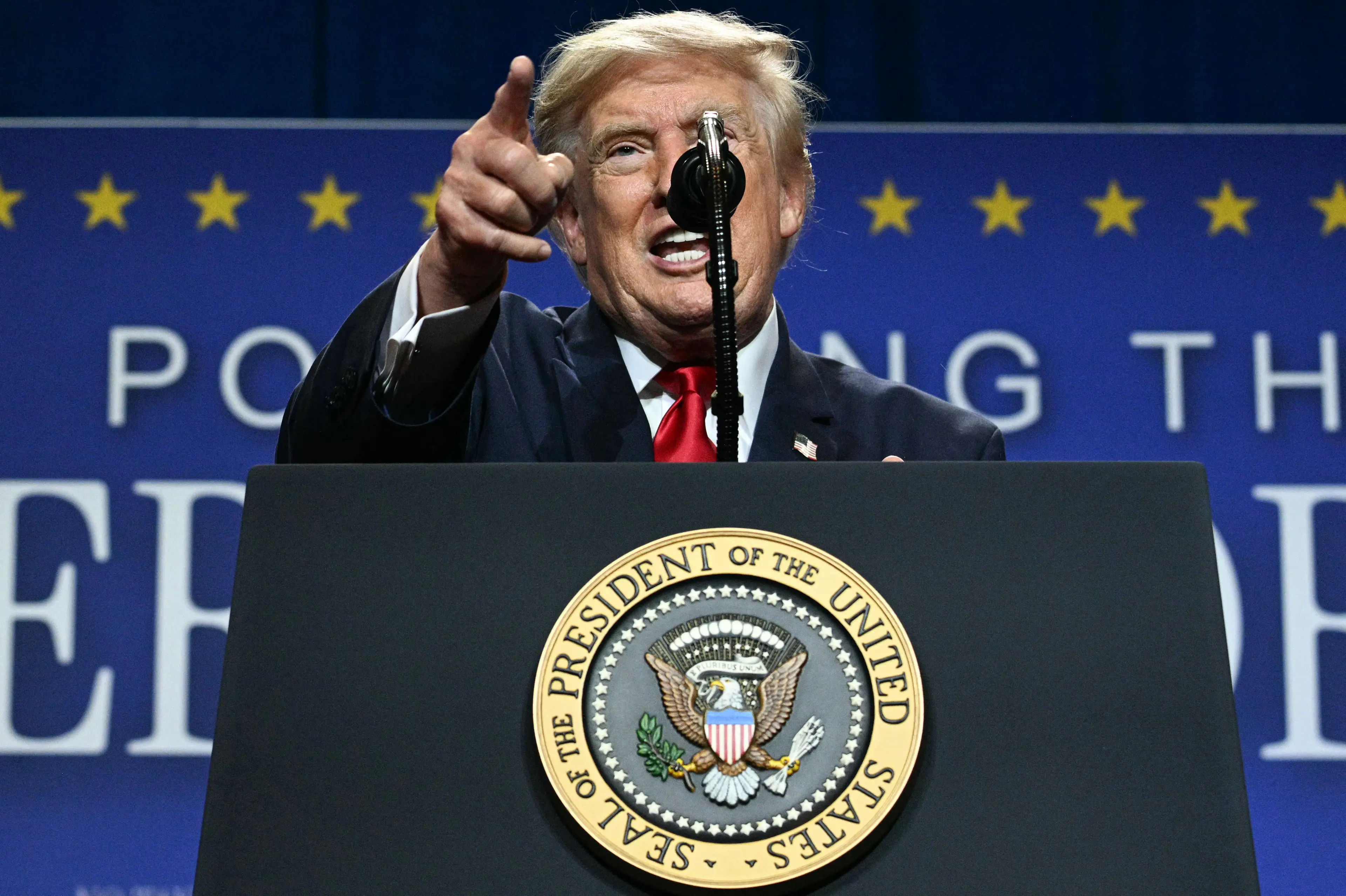 The president has described the games as ‘the most spectacular birthday party the world has ever seen' (Jim WATSON/AFP via Getty Images)