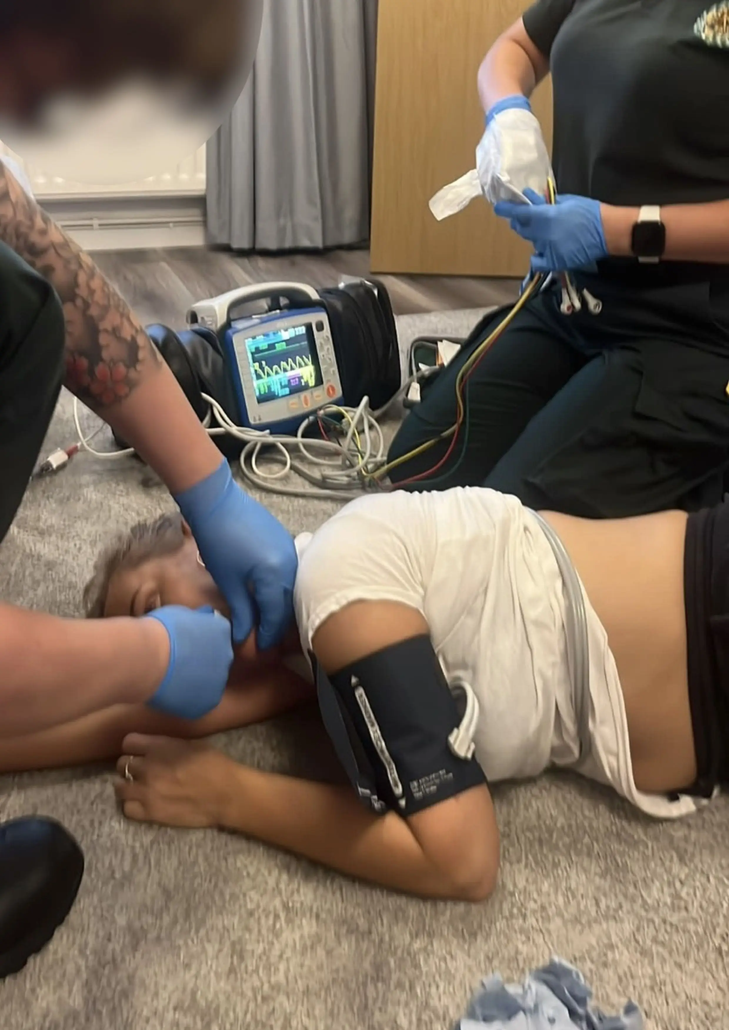 She began to feel 'strange' after self-administering the jab.