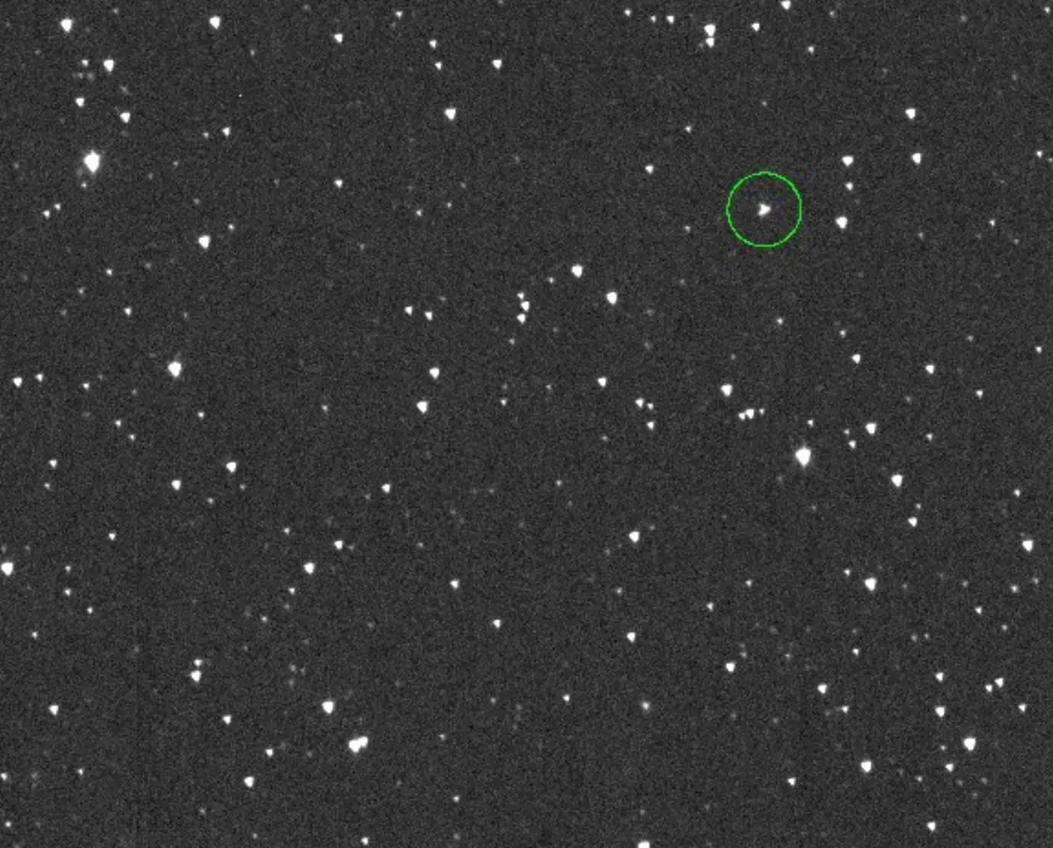 Discovery images of asteroid 2024 YR4 (ATLAS/NASA)