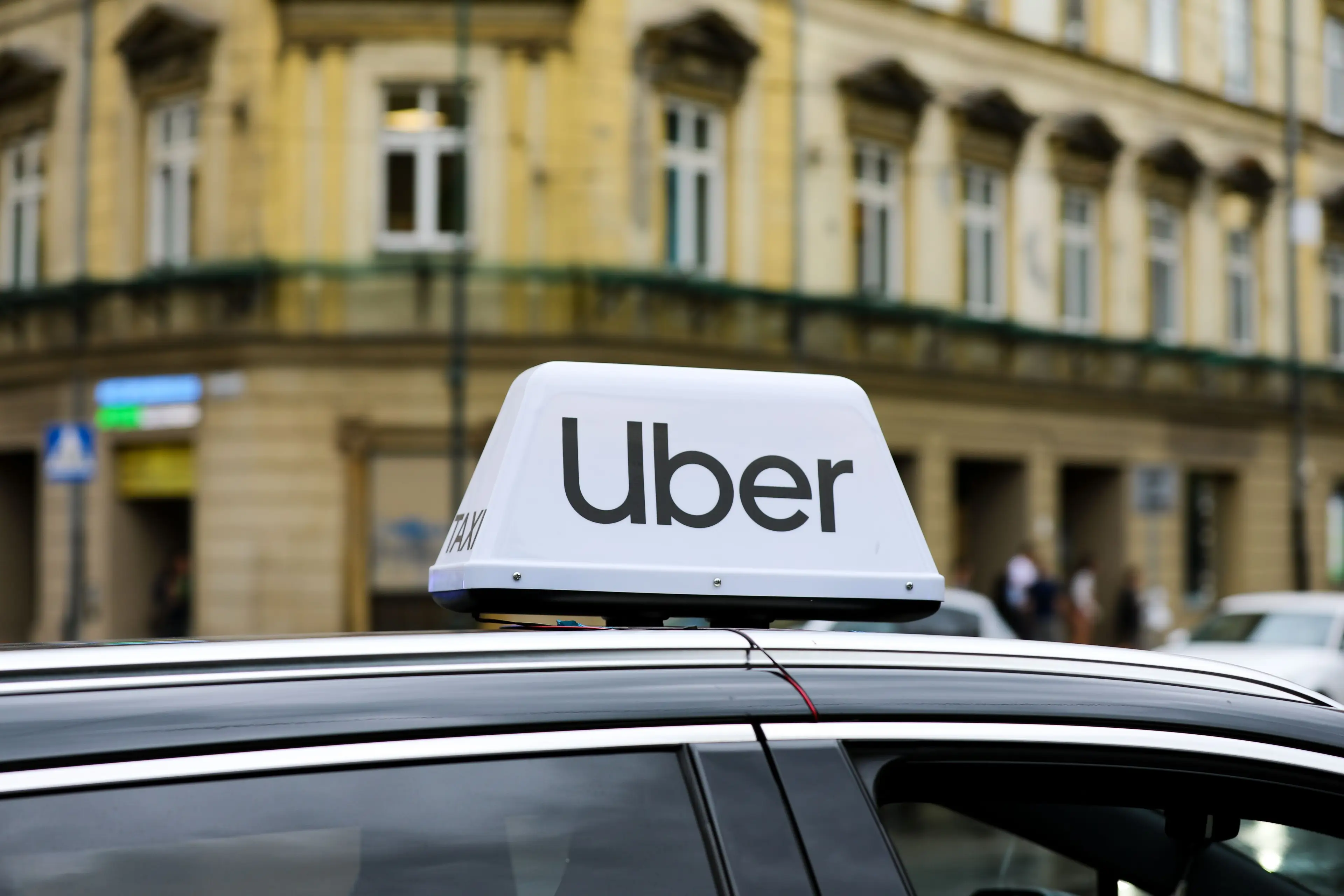 An Uber driver's salary in the UK can vary. (Klaudia Radecka/NurPhoto via Getty Images)