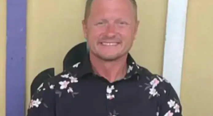 Jason Hughes was run over after tripping into the road as the students tried to flee (Jason Hughes/Facebook)