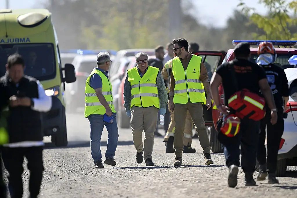 Hospitals are currently treating injured passengers. (Burak Akbulut/Anadolu via Getty Images)
