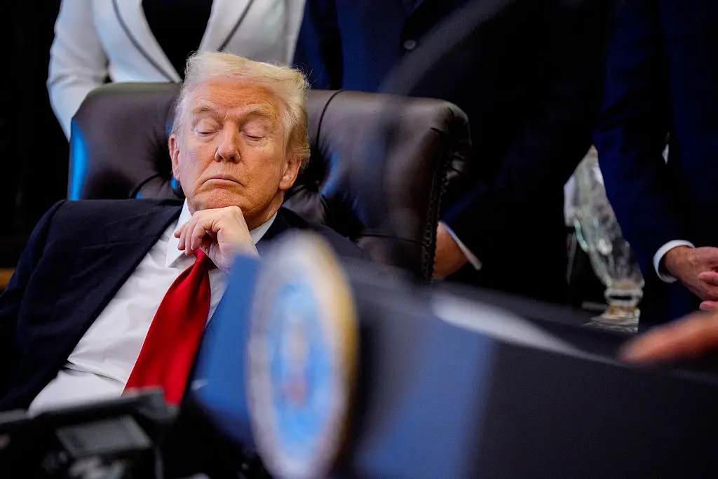 Some believe Trump has nodded off during meetings (Andrew Harnik/Getty Images)