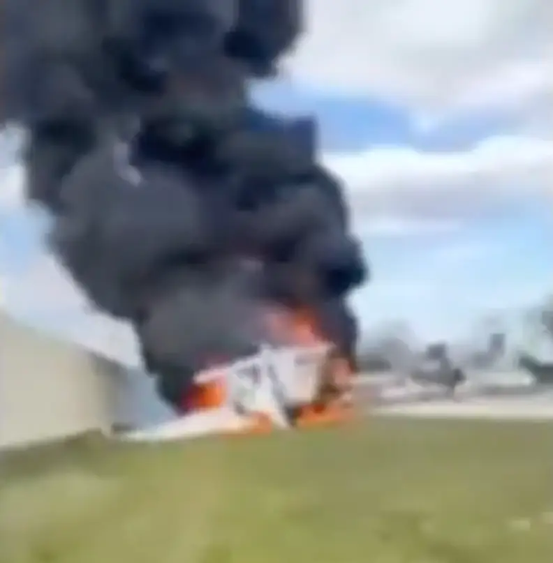 The pilot and co-pilot were killed in the crash.