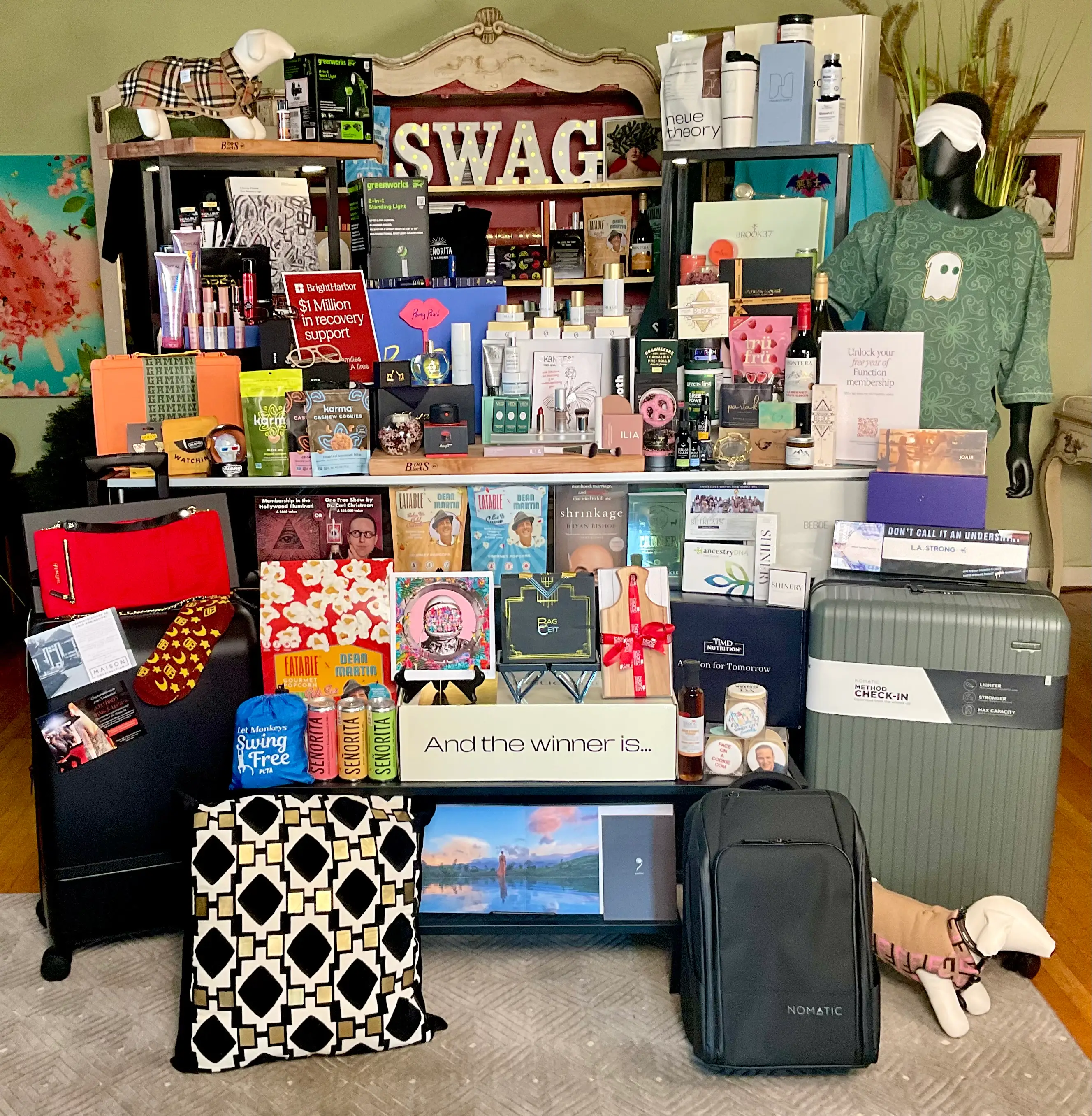 The gift bag is worth more than $216,000 (Distinctive Assets)