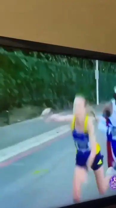 Tayla Kavanagh was tripped during her race (X)