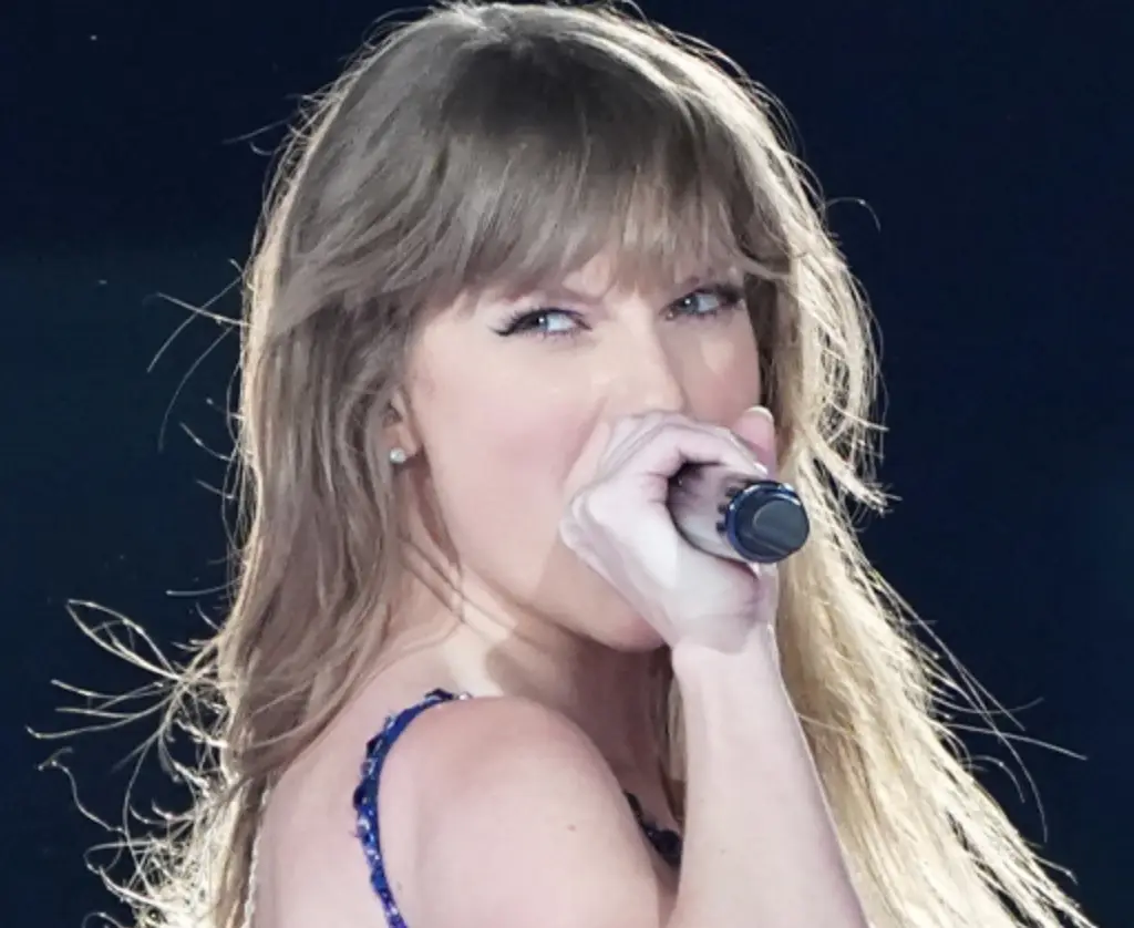 Swift is in Tokyo the night before the Super Bowl.
