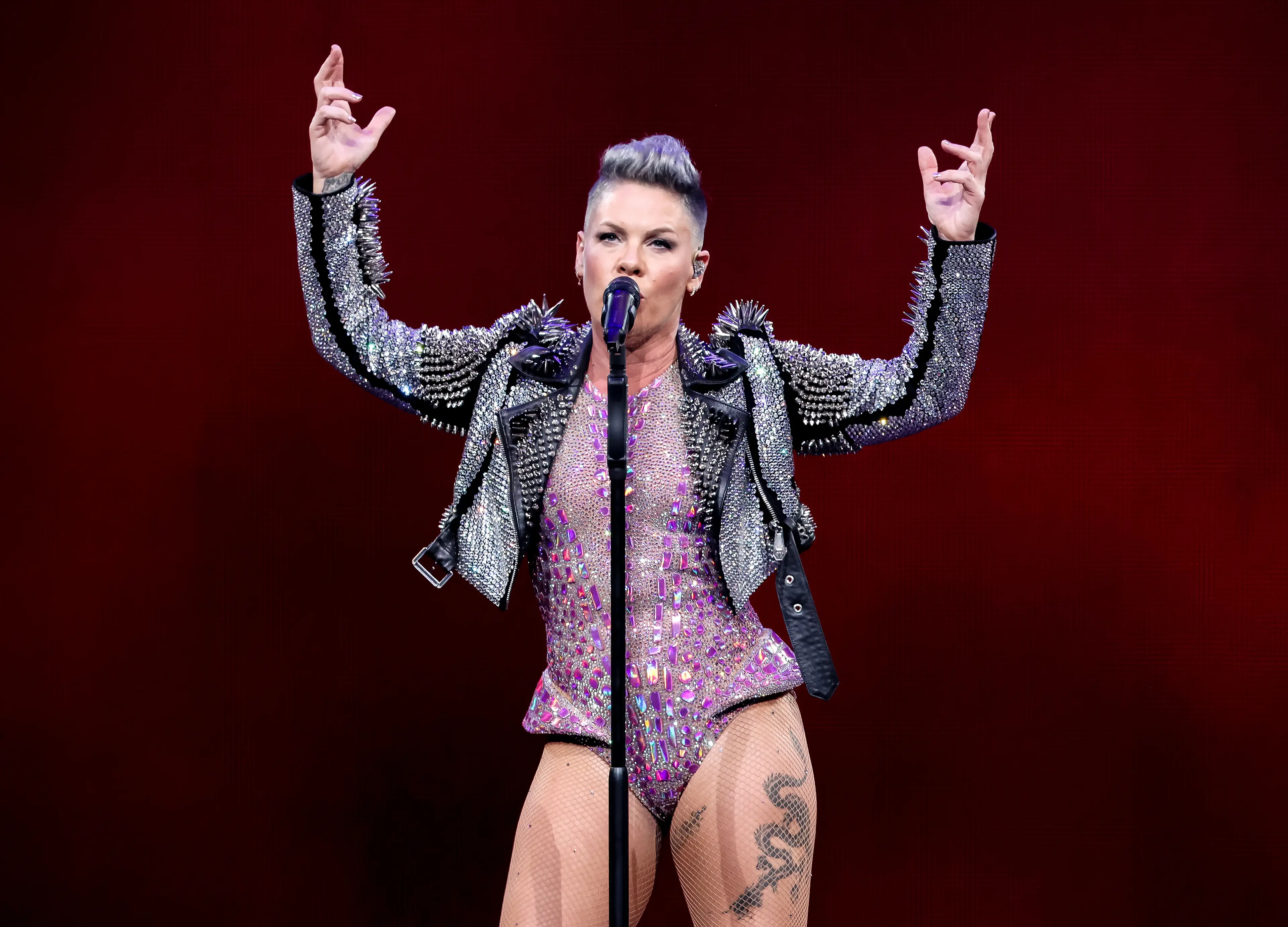 P!nk wasn't allowed in the club.