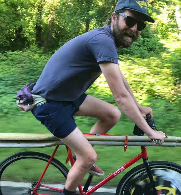 Bottenus is back on his bike (Instagram/ @astralgrandad) 