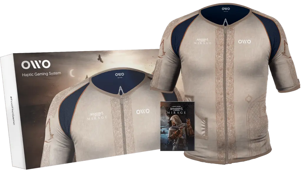 The OWO Haptic suit retails for over $500. (OWO)