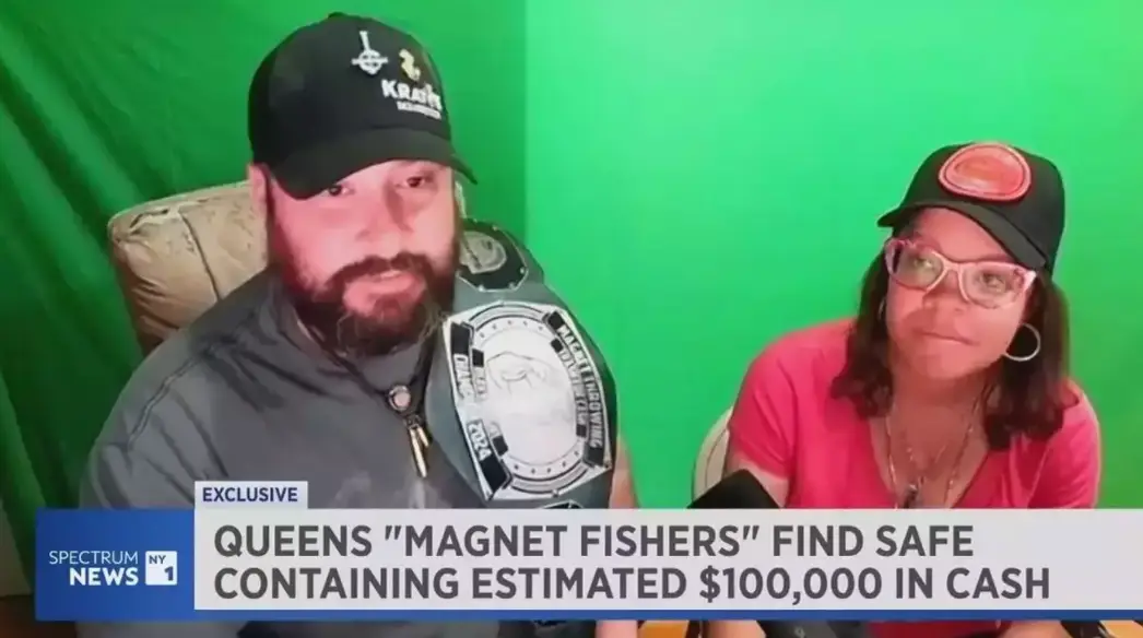 James Kane and Barbie Agostini could not believe their luck. (NY1)