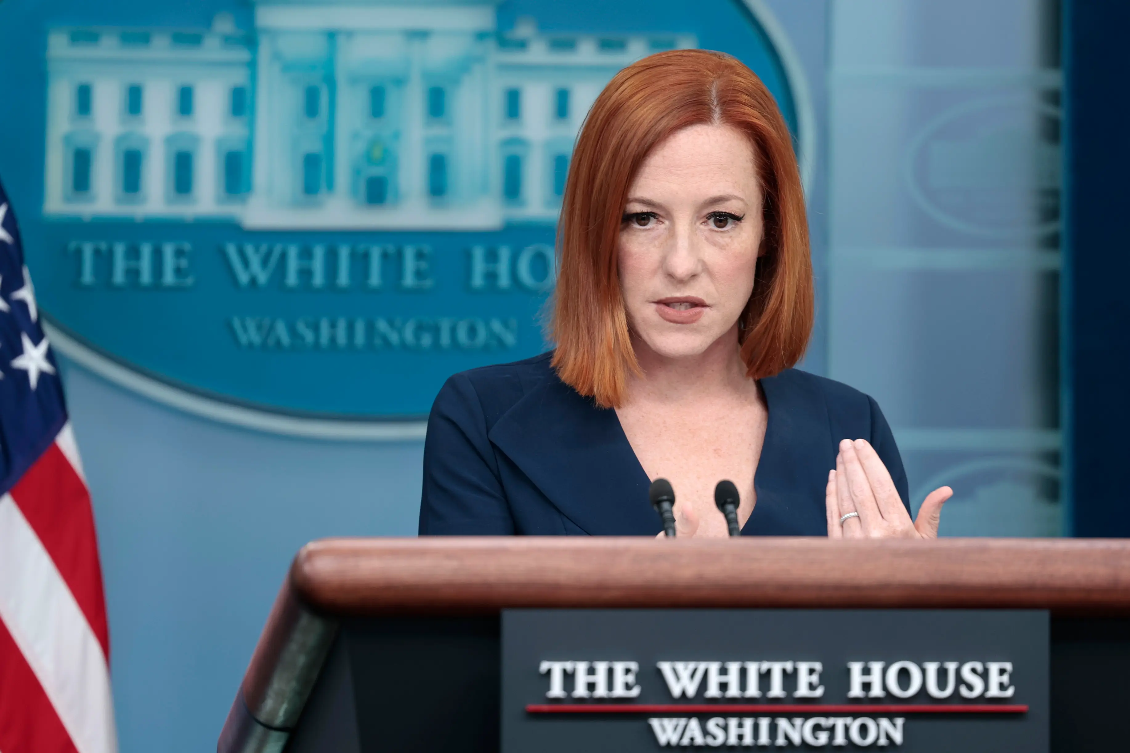 Jen Psaki served under Presiden Biden as his press secretary (Anna Moneymaker/Getty Images)