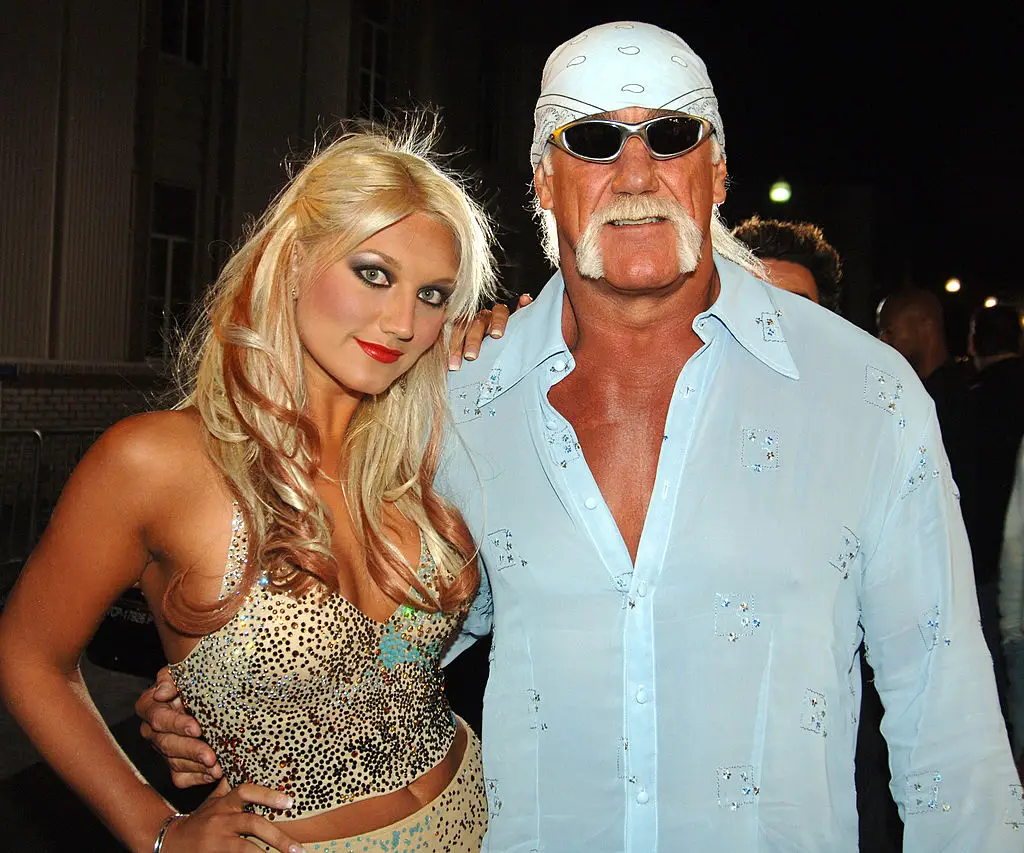 Hulk Hogan with his daughter Brooke Oleksy pictured back in 2005 (Jeff Kravitz/FilmMagic)