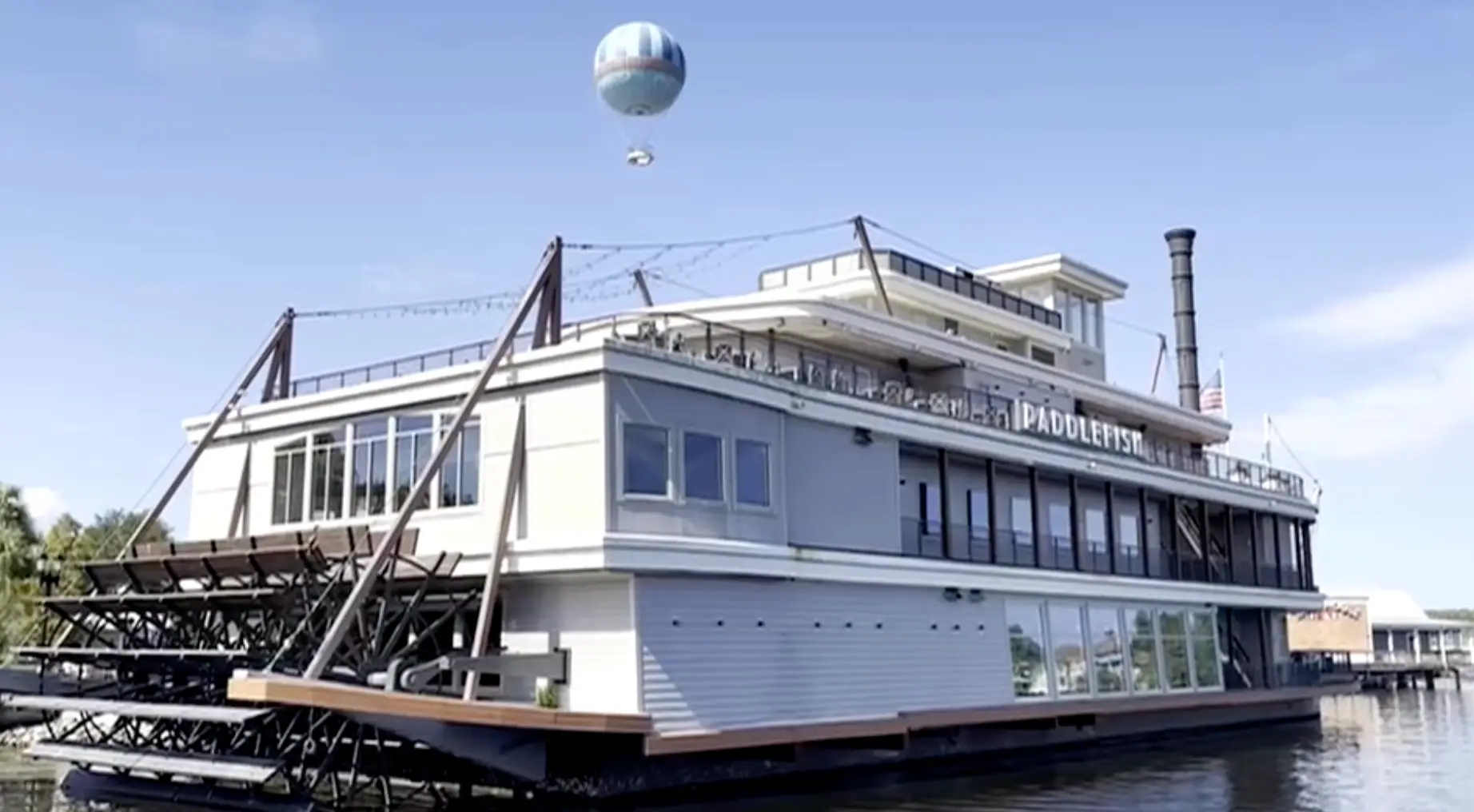 Paddlefish is situated on a modern steamboat at Disney Springs in Orlando, Florida (WFTV)
