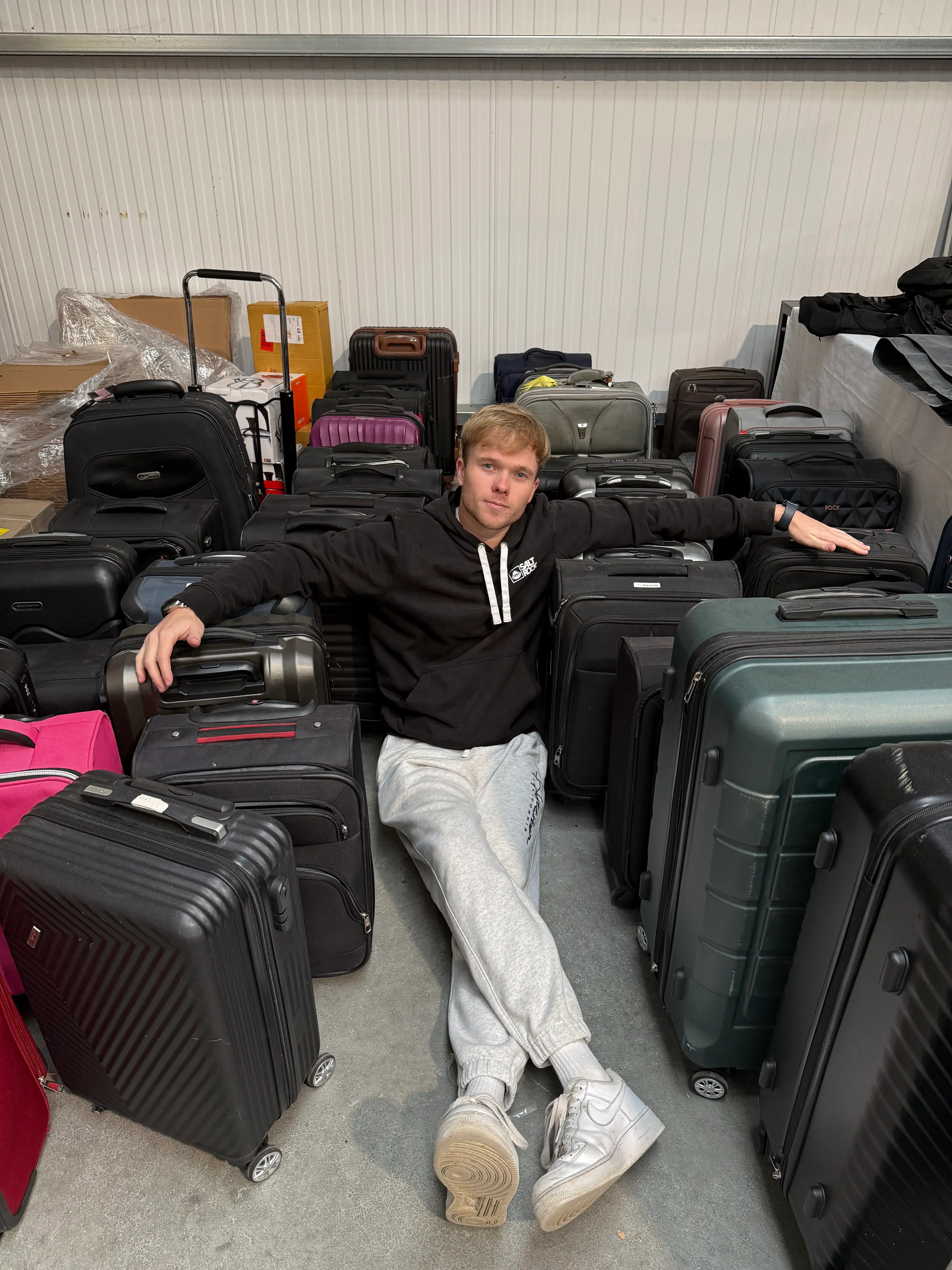 Scott has found a number of expensive items in lost luggage (Supplied)