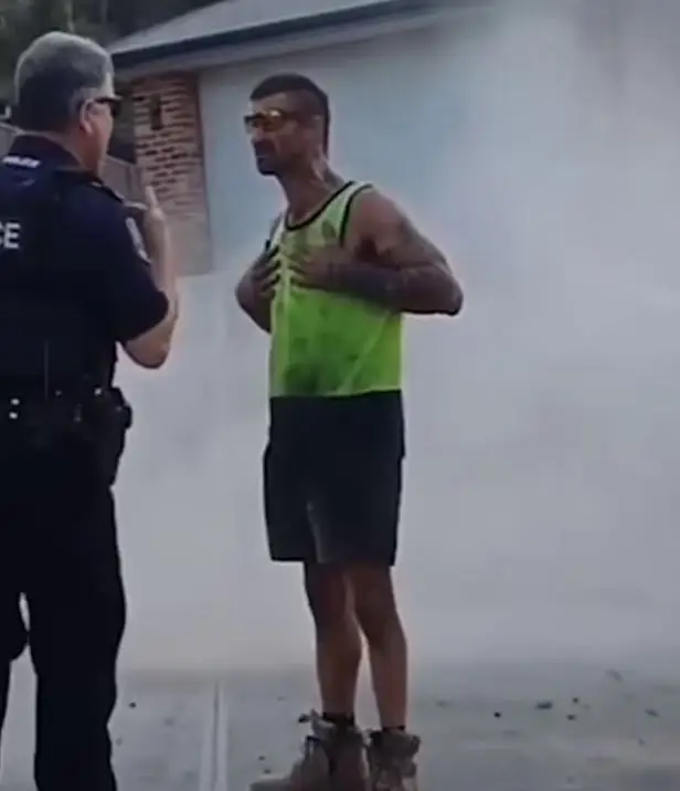 The police were involved to make sure things didn't 'get physical'.