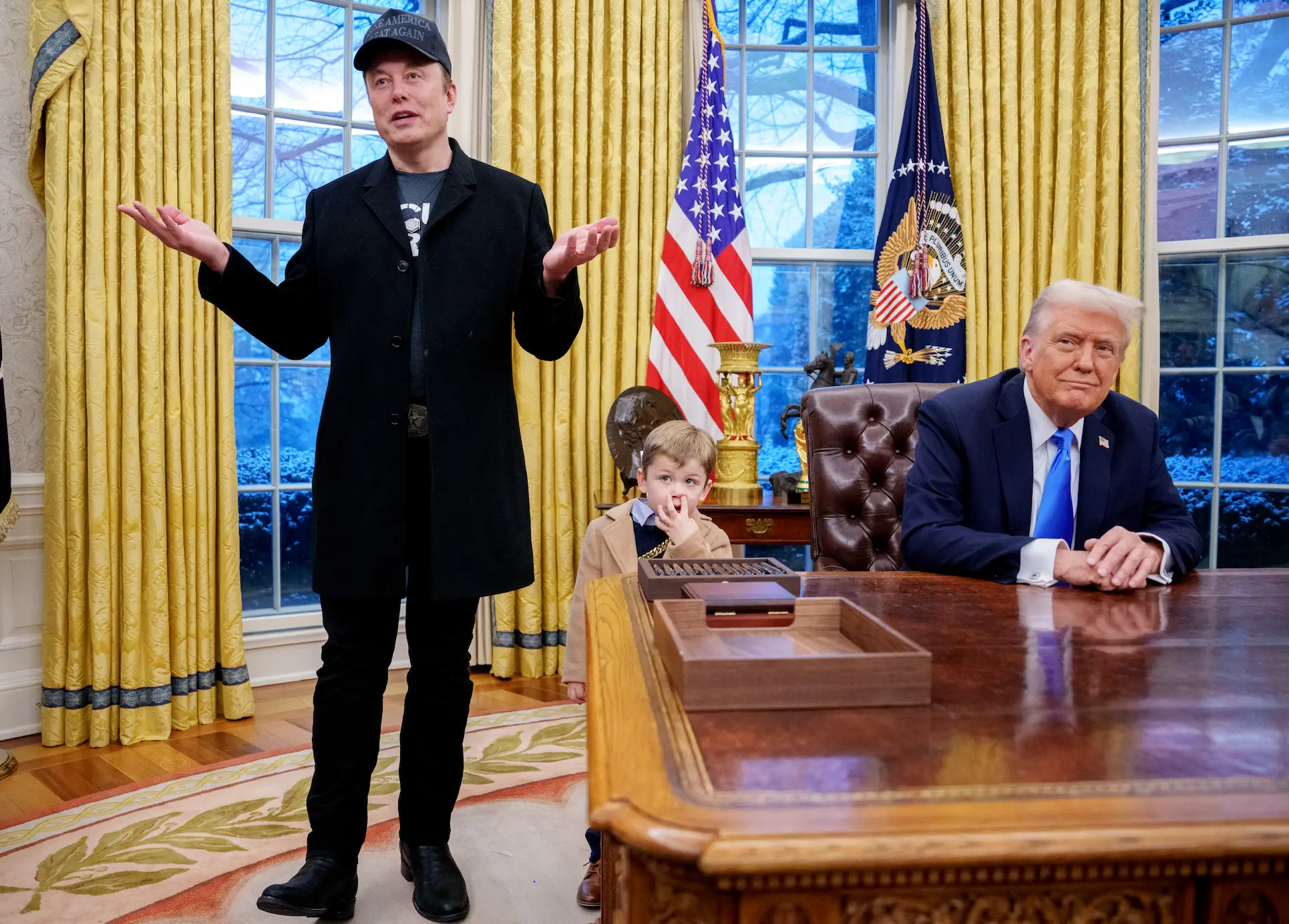 Elon Musk spoke during an executive order signing (Andrew Harnik/Getty Images) 