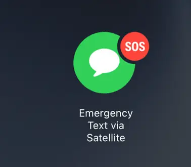 The man was rescued and taken to safety after sending the SOS.