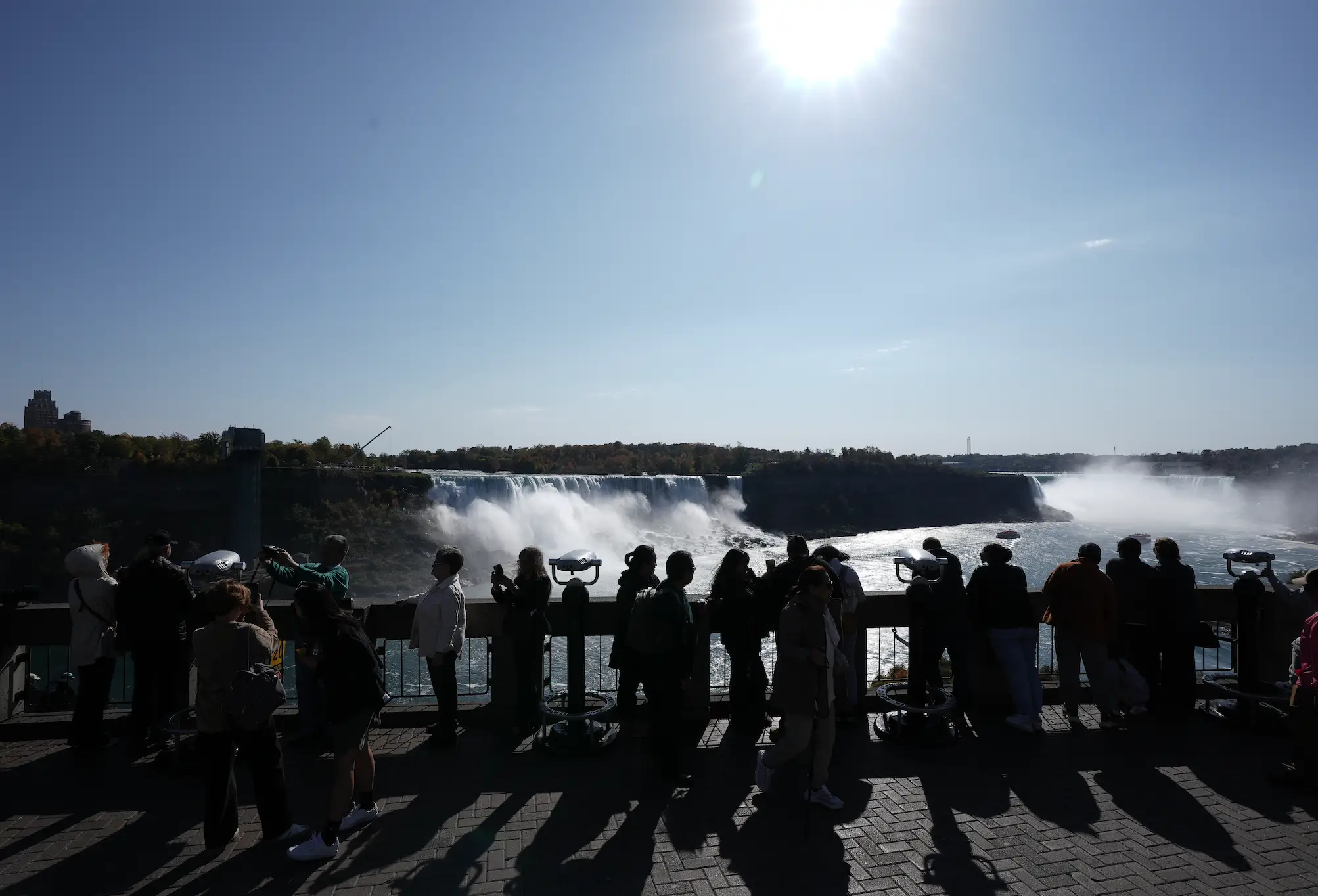 The family are reported as having gone off the top of Niagara Falls (Alper Dervis/Anadolu via Getty Images) 