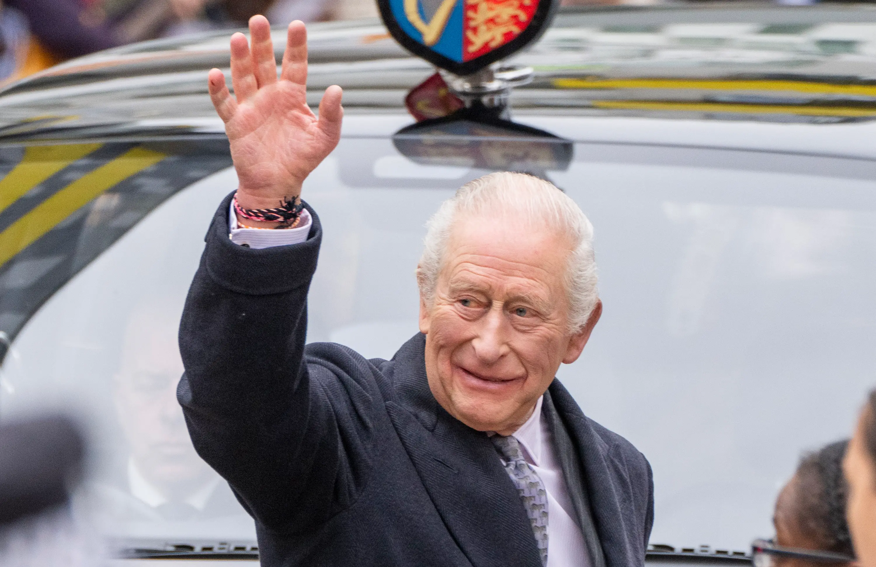 The King has issued a statement following Andrew's arrest (Mark Cuthbert/UK Press via Getty Images)