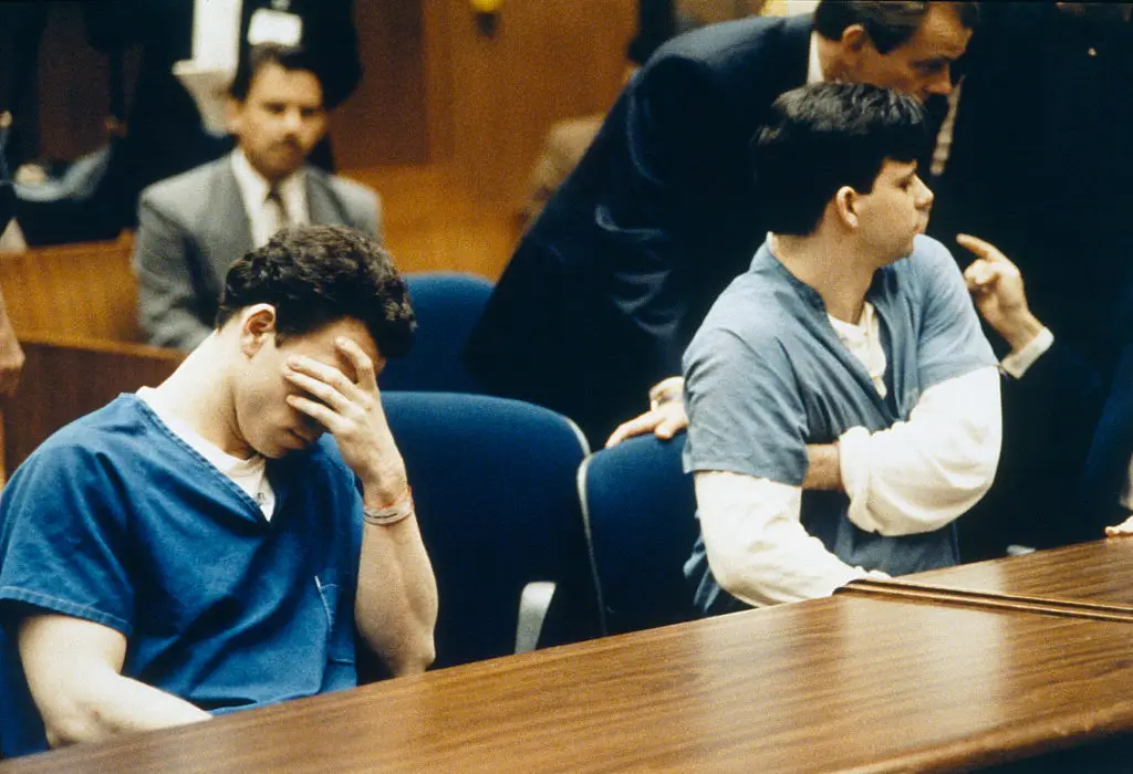 The Menendez brothers were originally sentenced to life in prison (Ted Soqui/Sygma via Getty Images)
