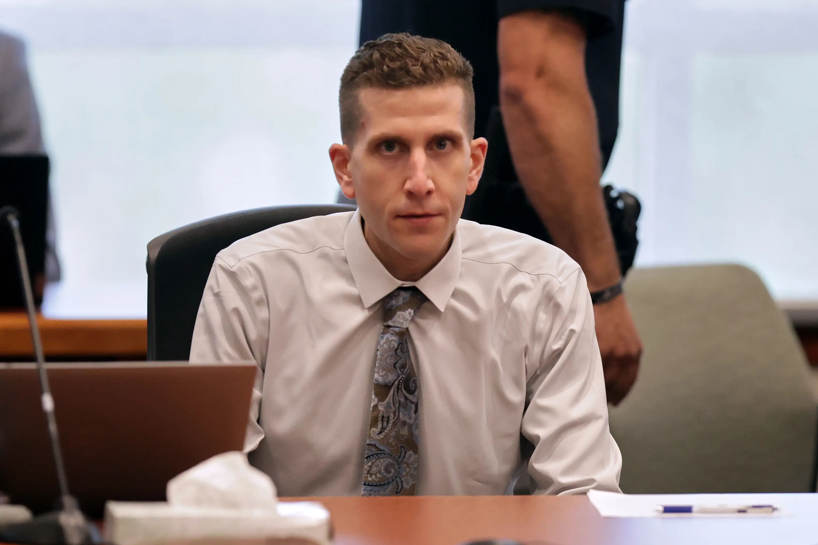 Robinson's lawyers claimed Bryan Kohberger was afforded the chance to wear normal clothes while in court for murder (Kyle Green-Pool/Getty Images)