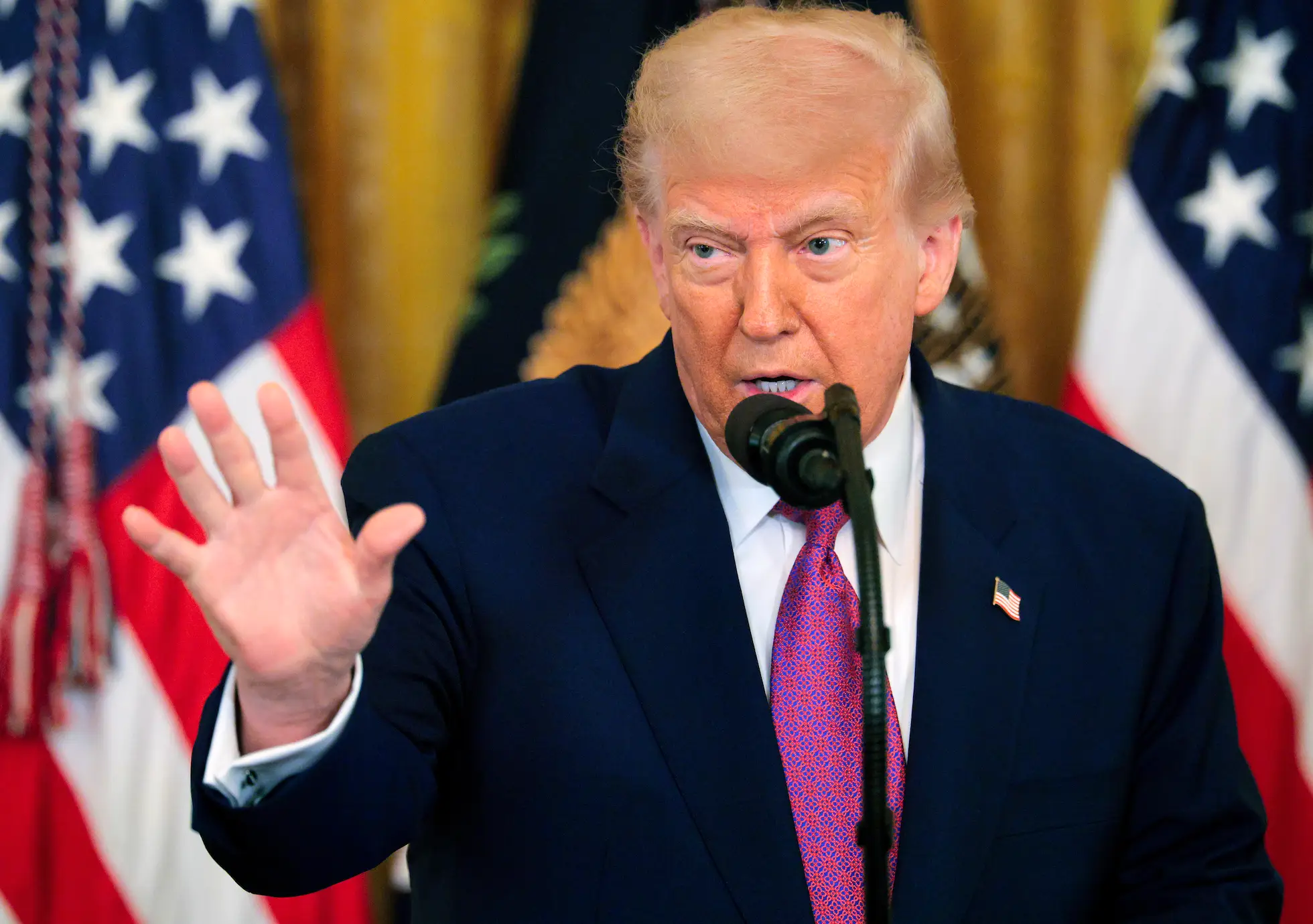 Donald Trump praised ICE despite the backlash they have received for their conduct(Chip Somodevilla/Getty Images)