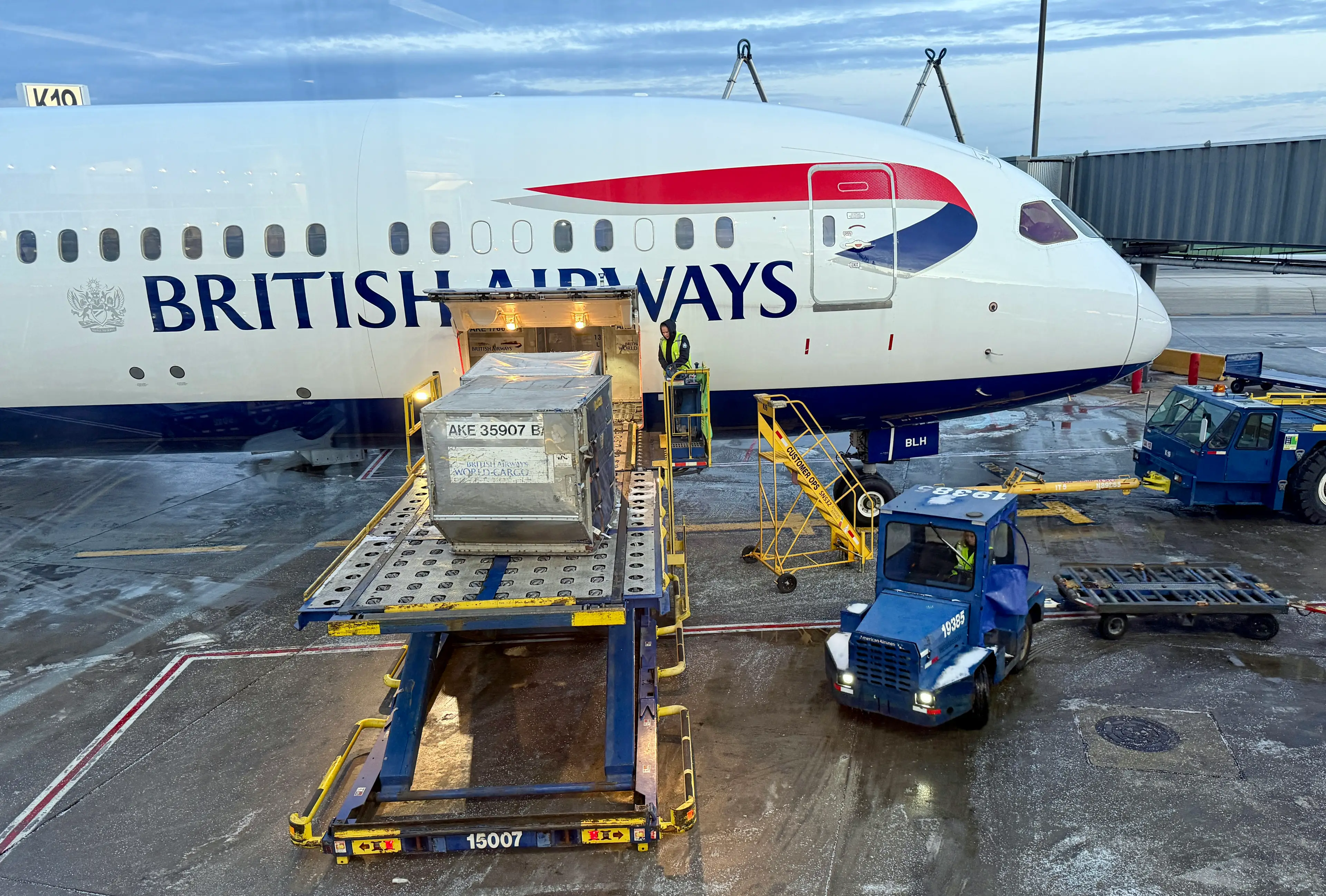A British Airways flight in Chicago earlier this year (Daniel SLIM/AFP via Getty Images)