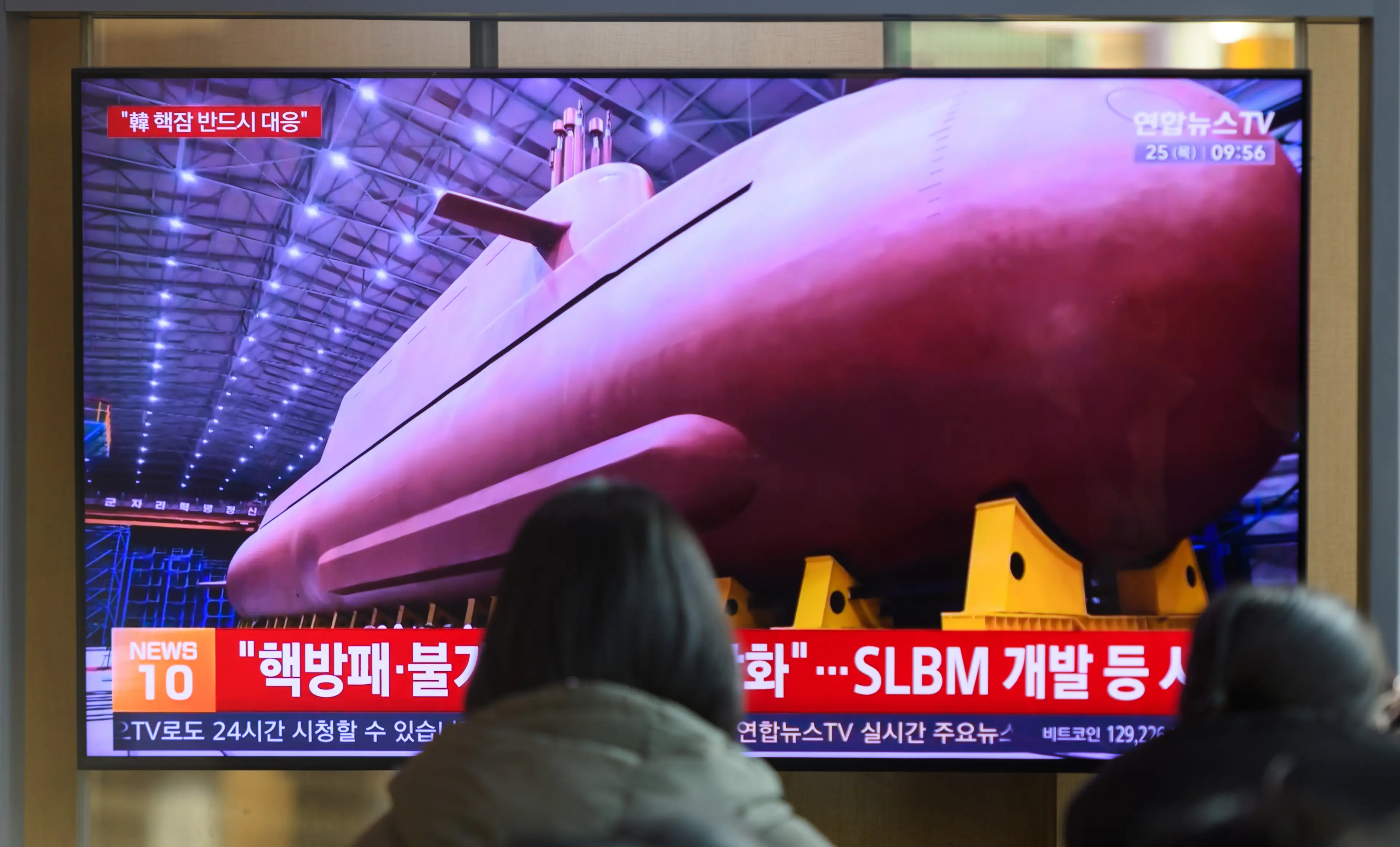 Last year, North Korea boasted that it had a new 8,700-tonnage nuclear-powered strategic guided missile submarine (Kim Jae-Hwan/SOPA Images/LightRocket via Getty Images)