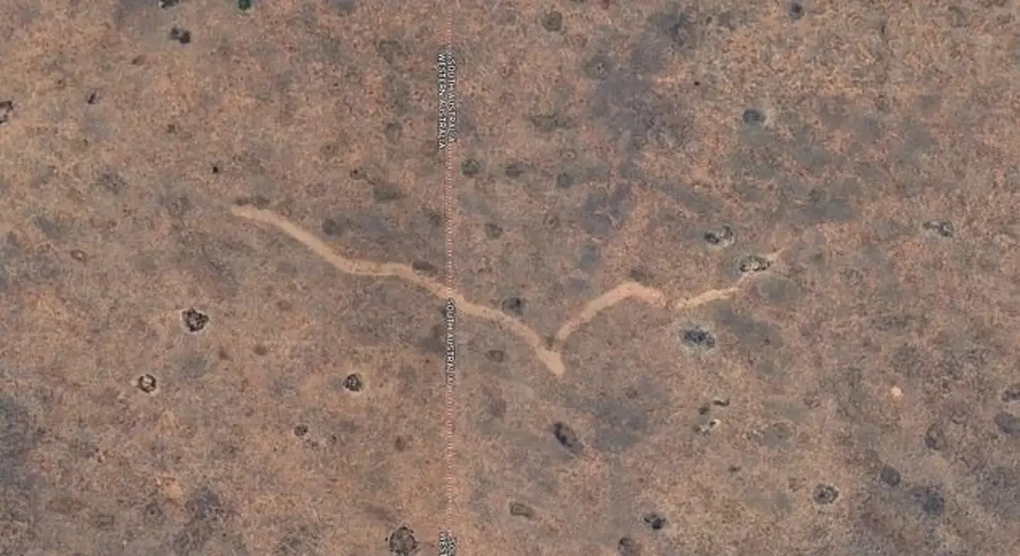 A man discovered the 'scar' on Google Maps (Google)