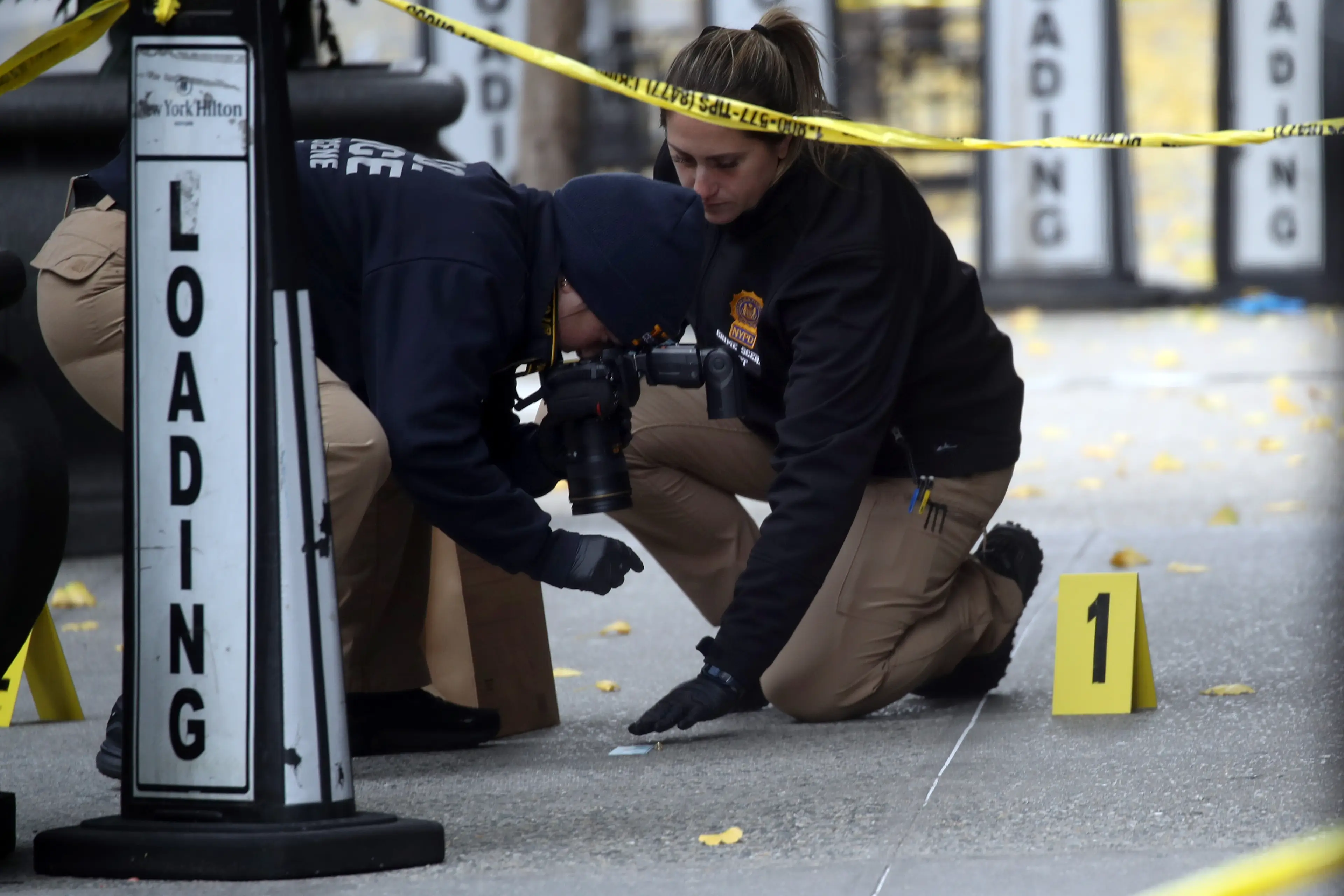 Thompson was shot outside a New York City hotel (Spencer Platt/Getty Images)