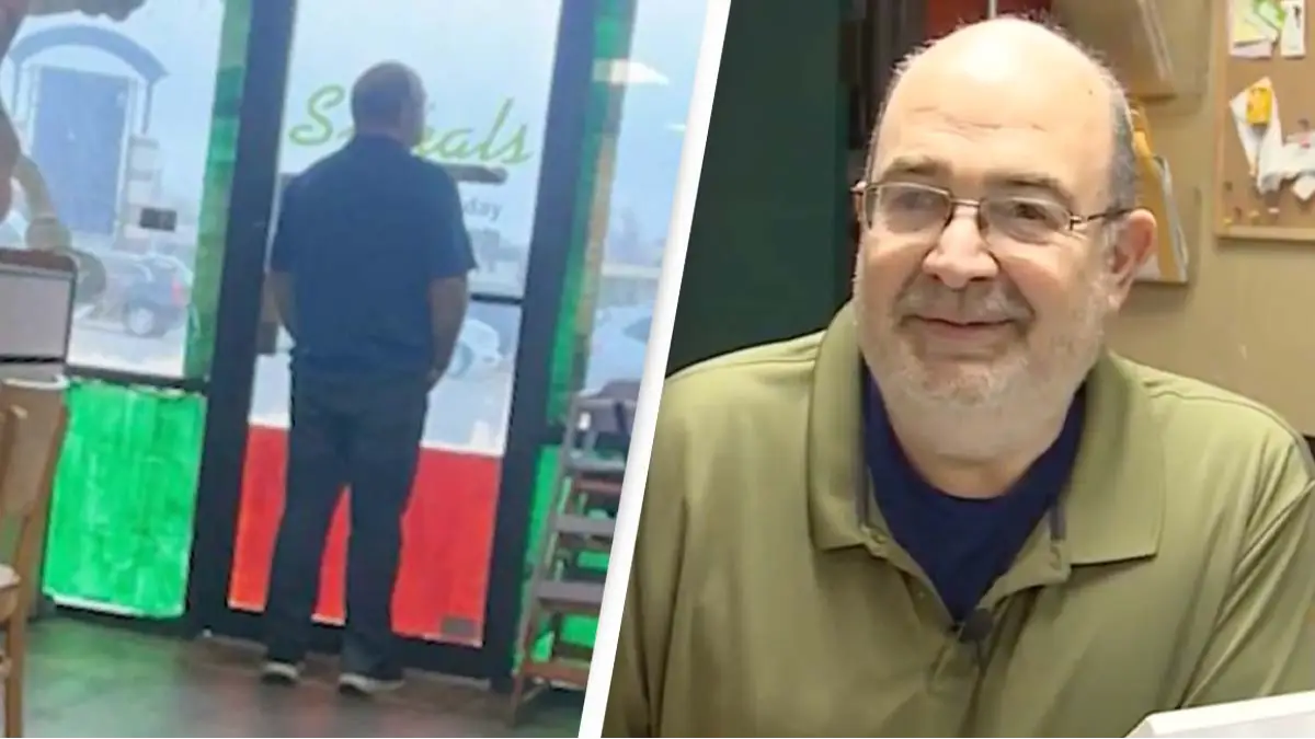 Man's heartbreaking viral photo of restaurant owner looking out window leads to massive boom in business