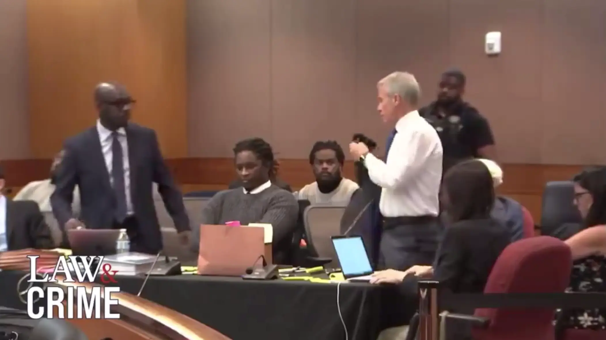 During a dramatic day in court yesterday (June 10), the rapper's lawyer was arrested for contempt of court (Law&Crime Network)