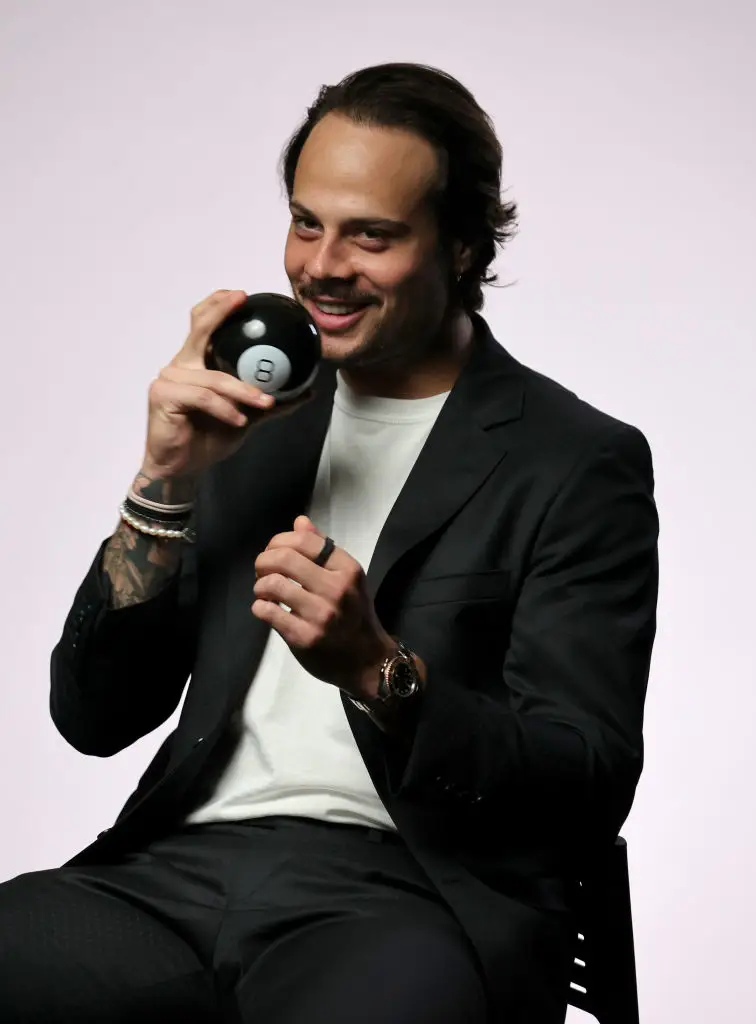 Sorry NHL star Auston Matthews - of the Toronto Maple Leafs - you can't bring that Magic 8 Ball on a flight in the US (Ethan Miller/Getty Images)