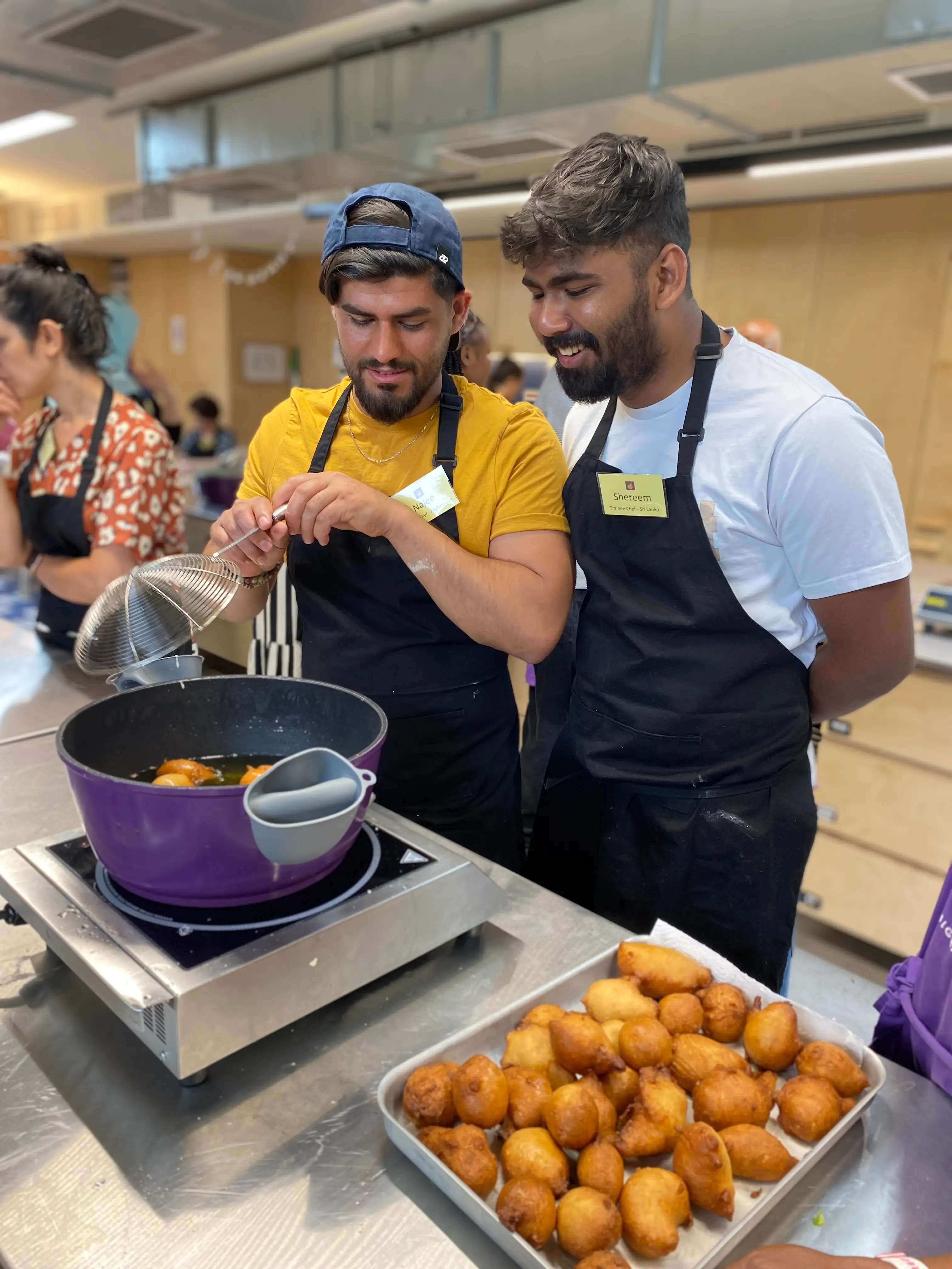 Najee and Shereem both fled their home countries as asylum seekers and arrived to the UK in 2022.