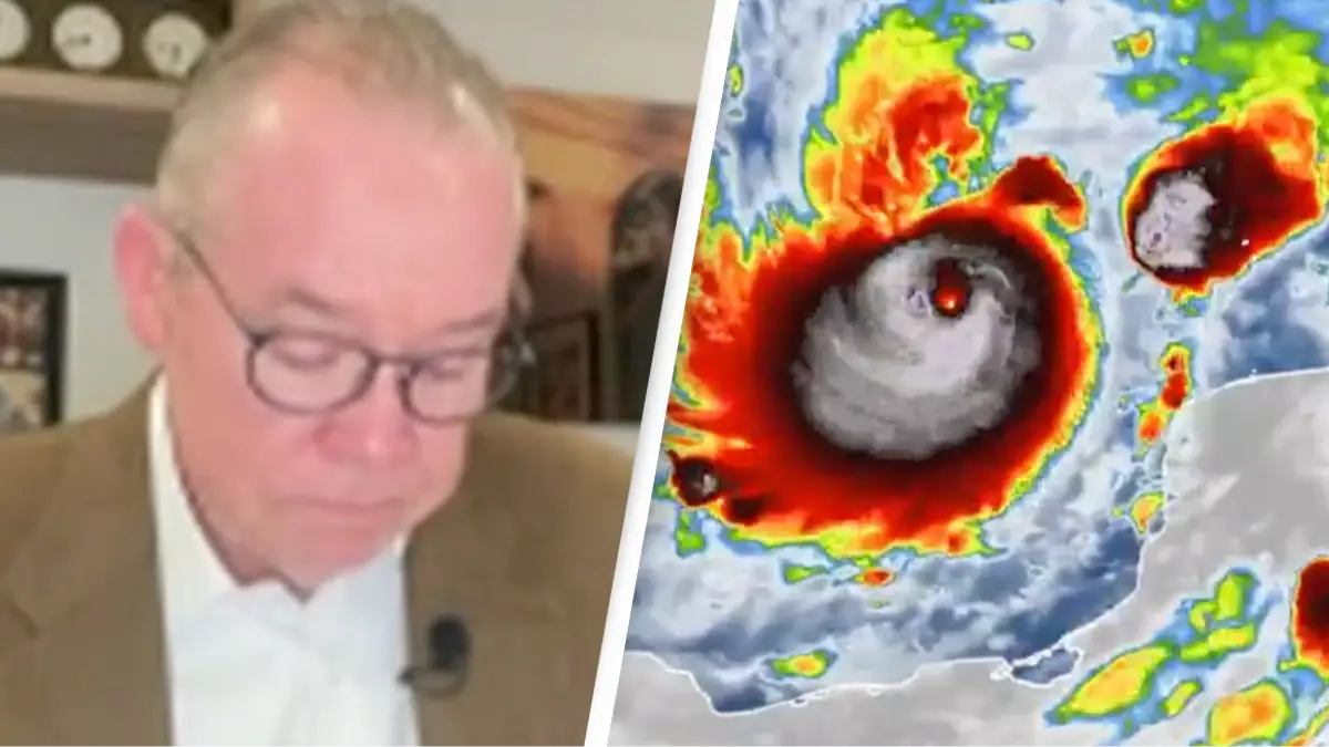 Heartbreaking moment meteorologist holds back tears as he describes Hurricane Milton’s ‘horrific’ growth 