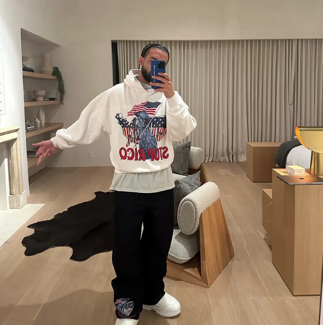 The rapper suggests he might be gone for 'maybe a year.'