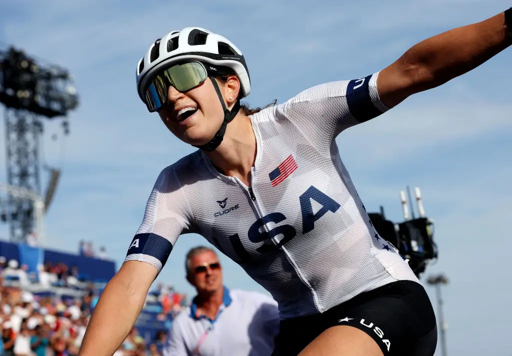 The cyclist has only been cycling competitively for four years. (Tim de Waele/Getty Images)