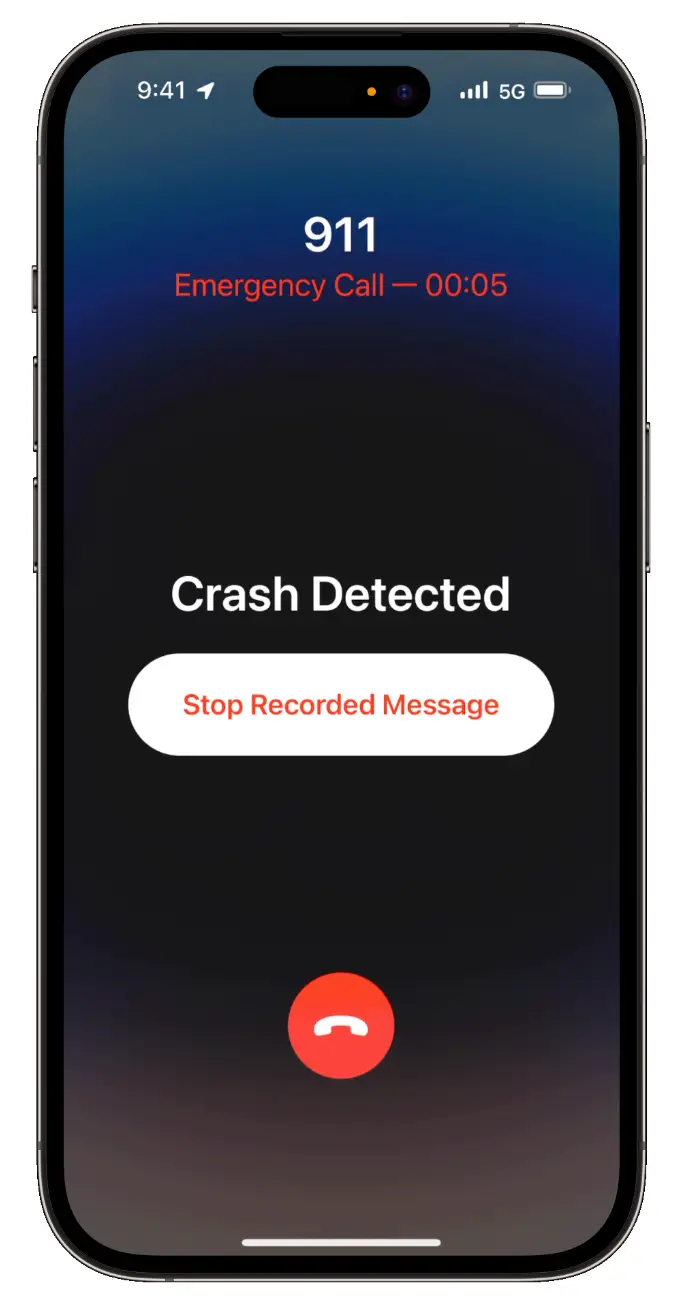 The feature will call emergency services if you don't respond after a certain amount of time.