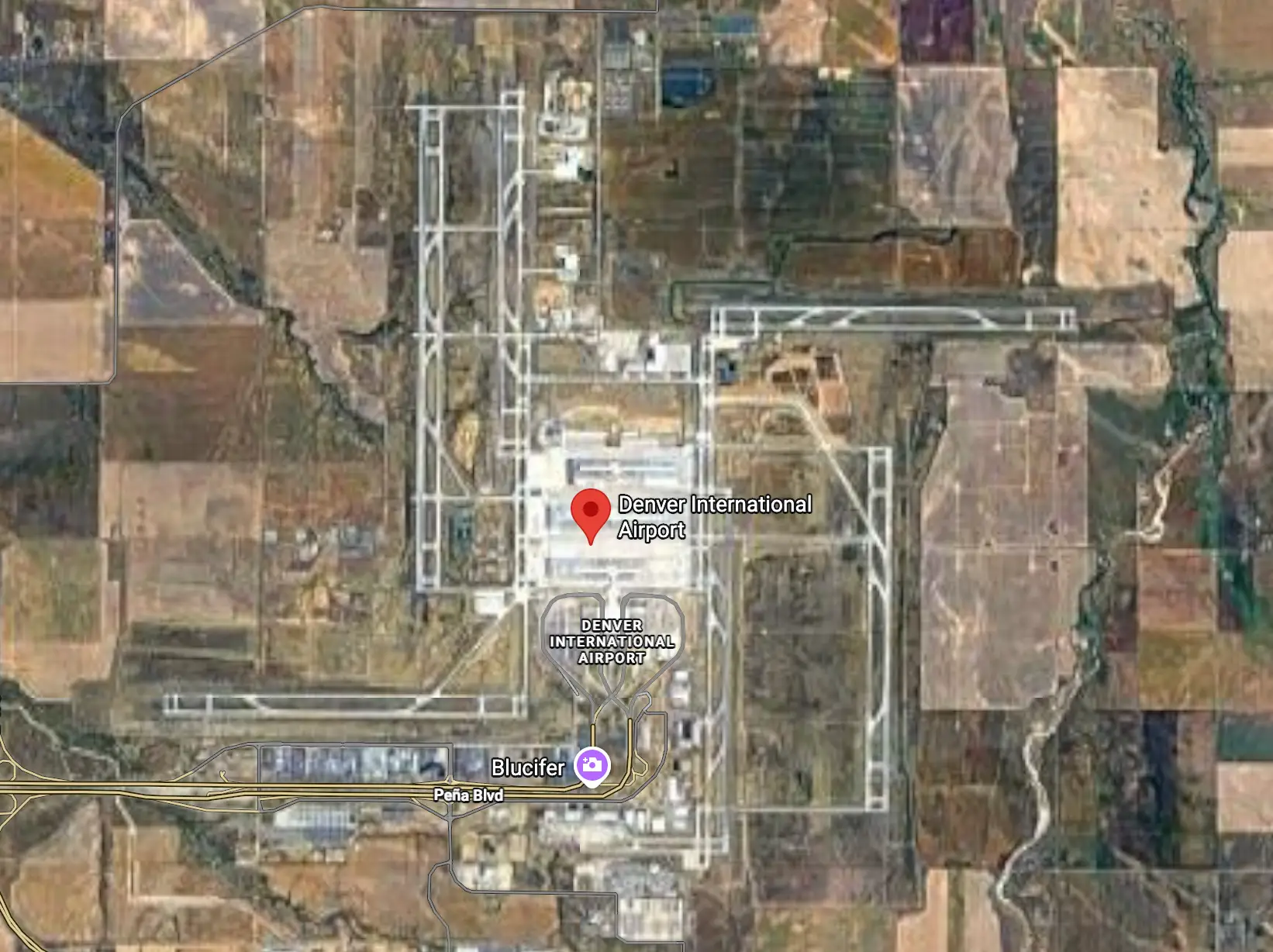 It kind of looks that way if you squint? (Google Maps)