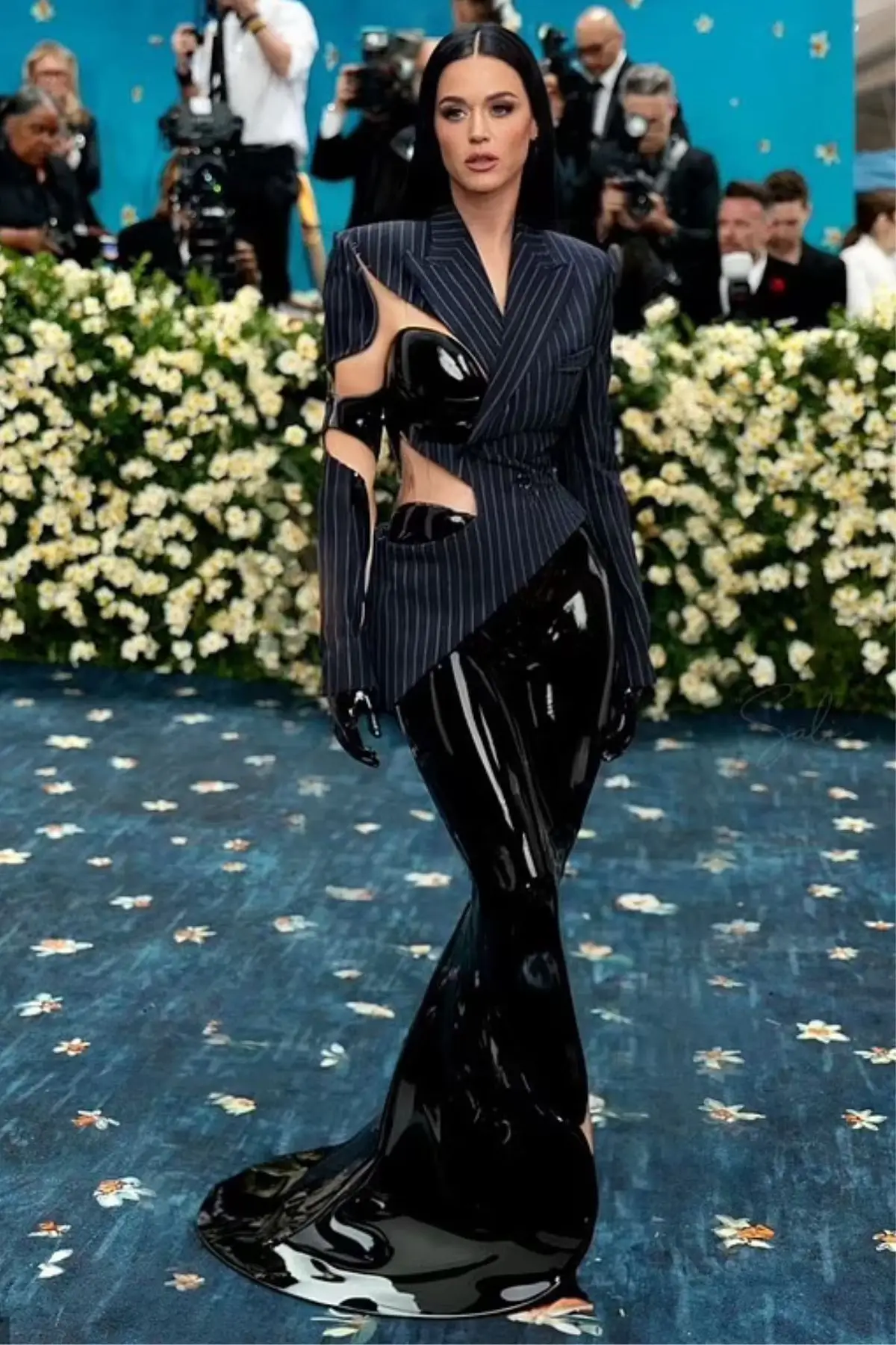 AI-generated images of Katy Perry 'walking' the Met Gala carpet have gone viral (Instagram/@metgalaofficial_)