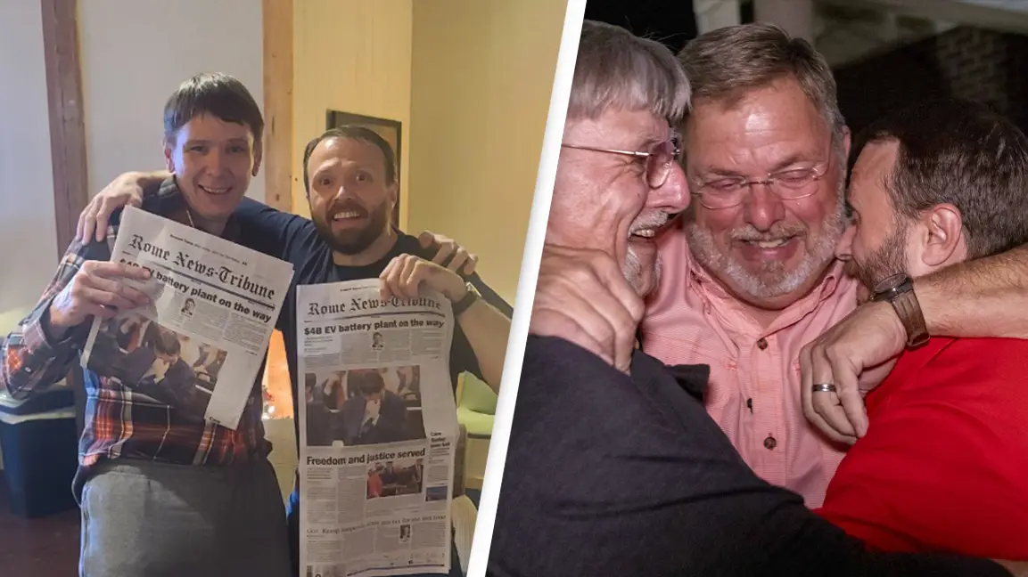 Two men get released from prison 25 years after being wrongfully convicted of murder