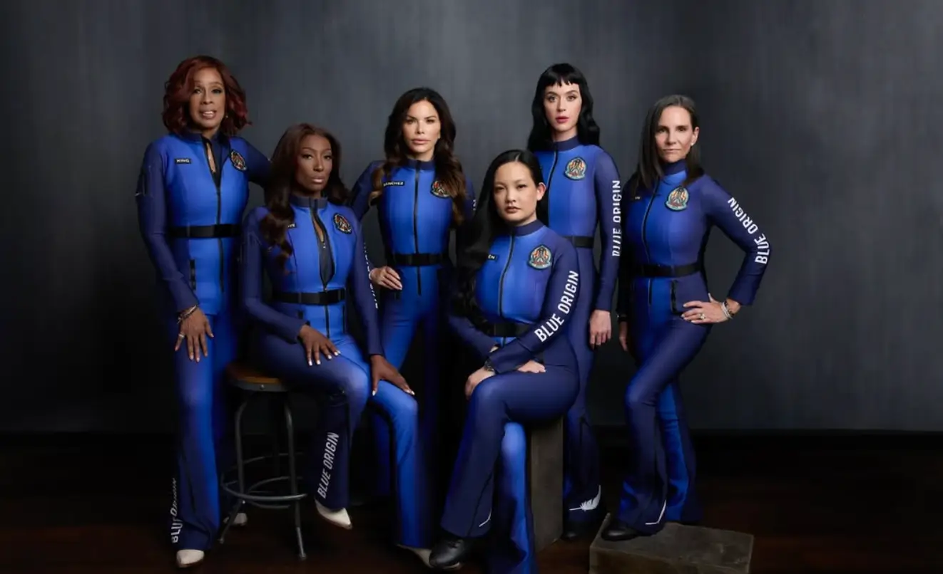 The all-female crew will experience the weightlessness of space for around four minutes (Blue Origin)