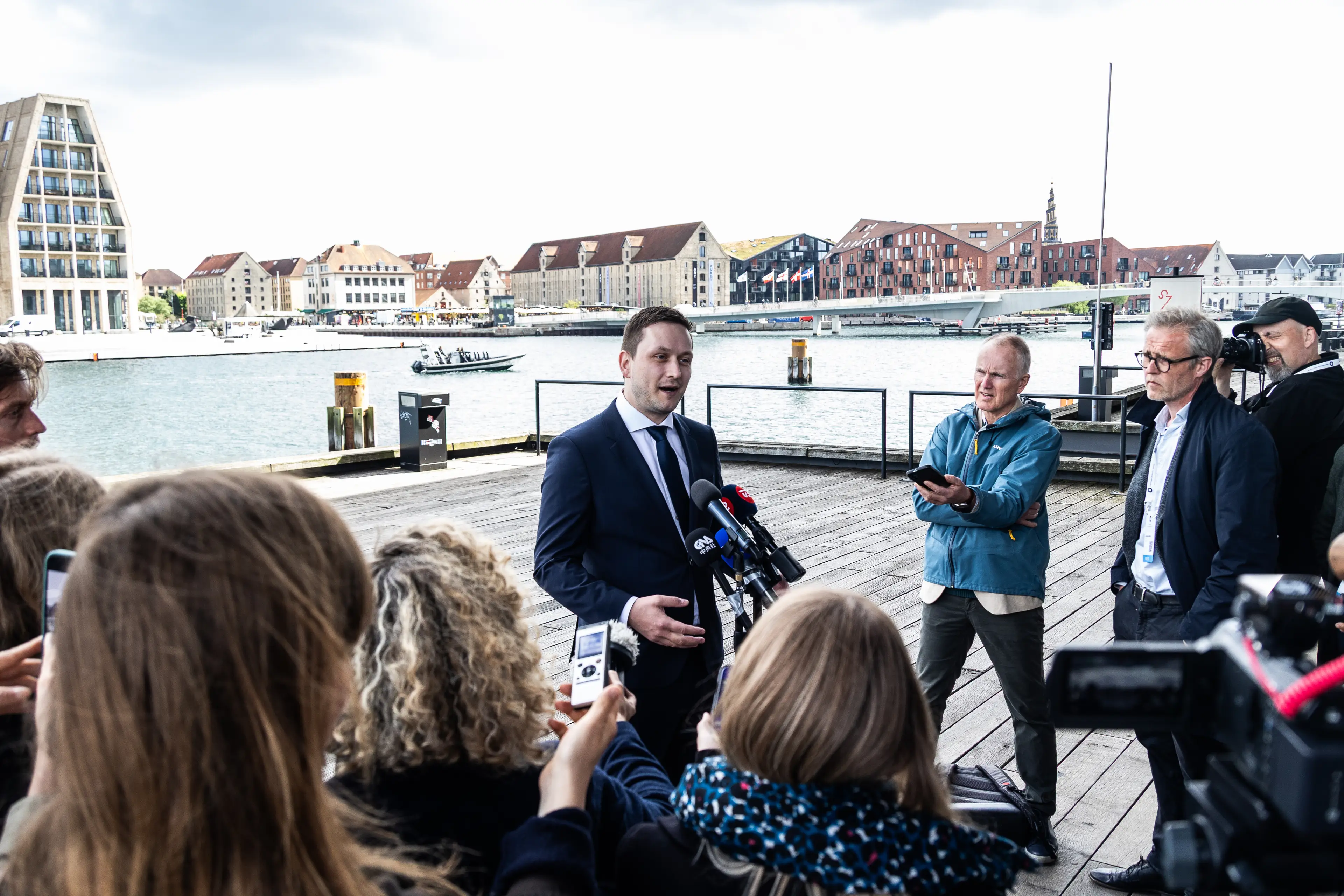 Greenland's Prime Minister Nielsen said his country was 'not for sale' at a political summit (Kristian Tuxen Ladegaard Berg/NurPhoto via Getty Images)