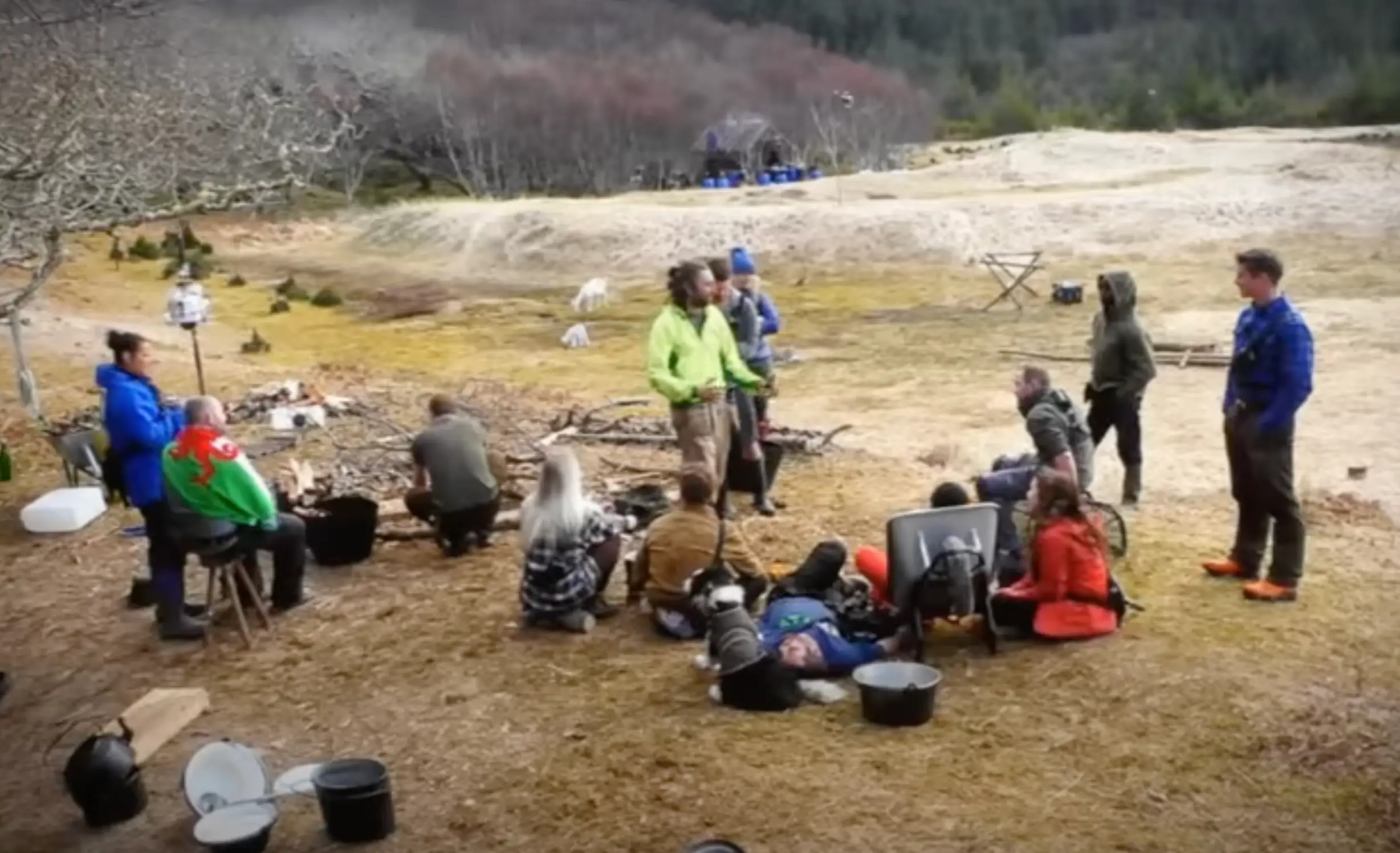 The group were expected to live in the wilderness for a year, completely cut off from contact from the outside world(Channel 4)