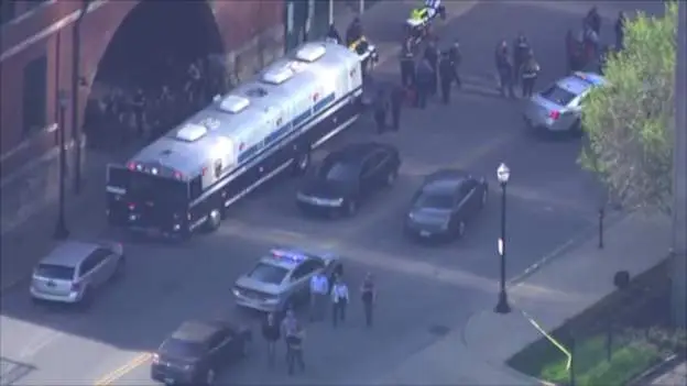 Five people have been killed in a shooting at a bank building in Louisville.