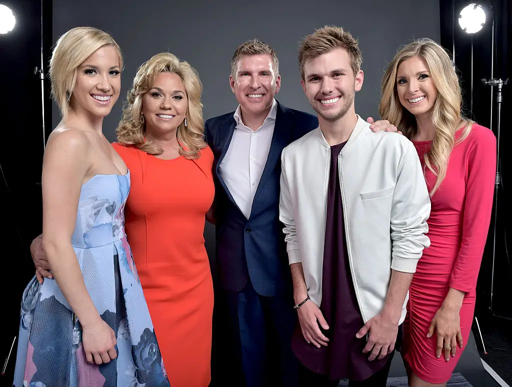The Chrisley family at a press day in 2016. (Mike Windle/NBCUniversal via Getty Images)
