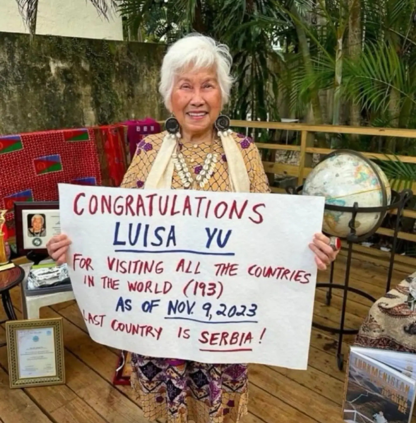 She has visited every single country (Instagram/@luisa_yu14)